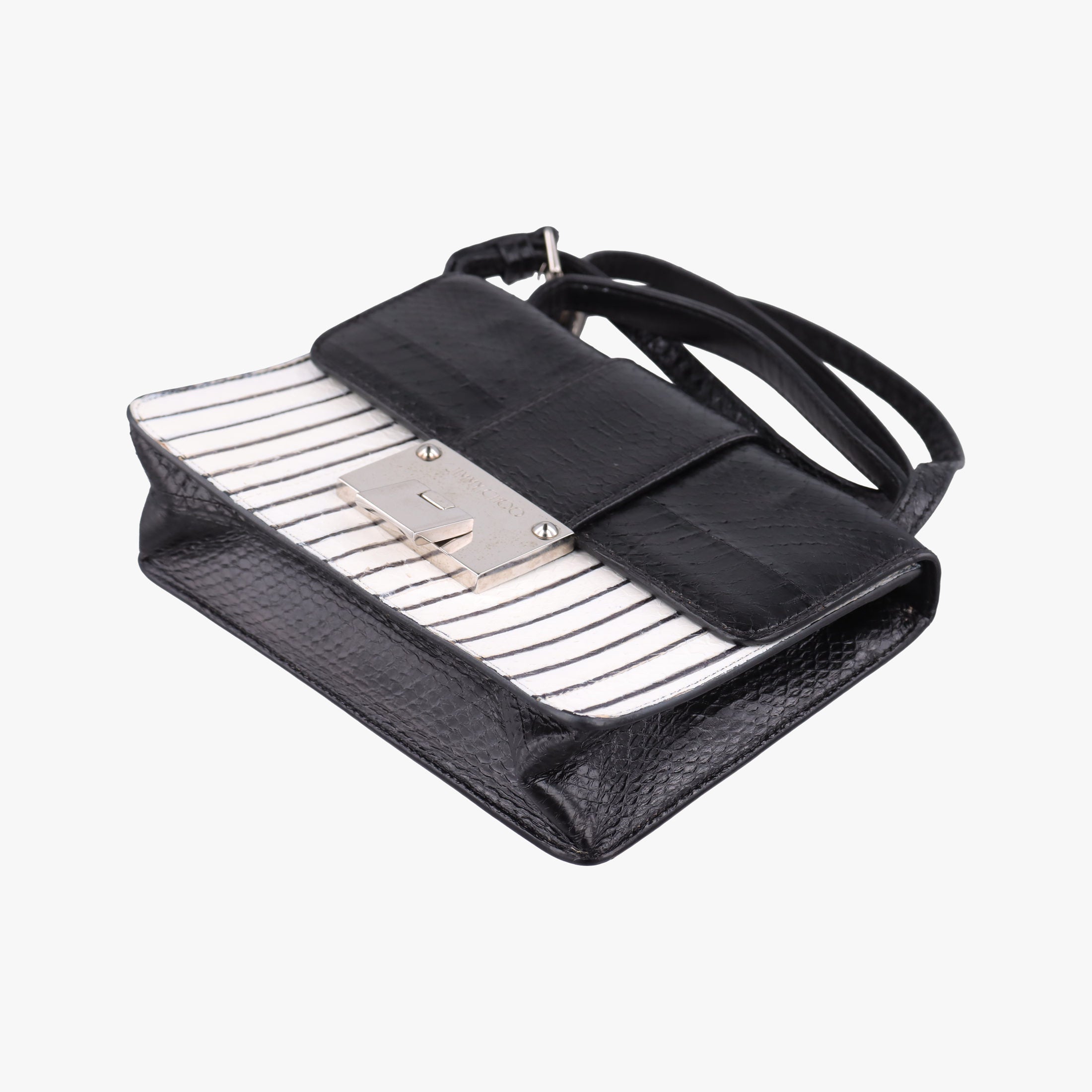 RebelZebra StripeSnakeskin × Leather11BP2Gレベルブラック × ホワイトヘビ革 × レザー11BP2G