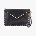 Rockstud Envelope Wallet Black leather TV-PP87BOL2ロックスタッド エンベロープウォレット ブラック レザー TV-PP87BOL2