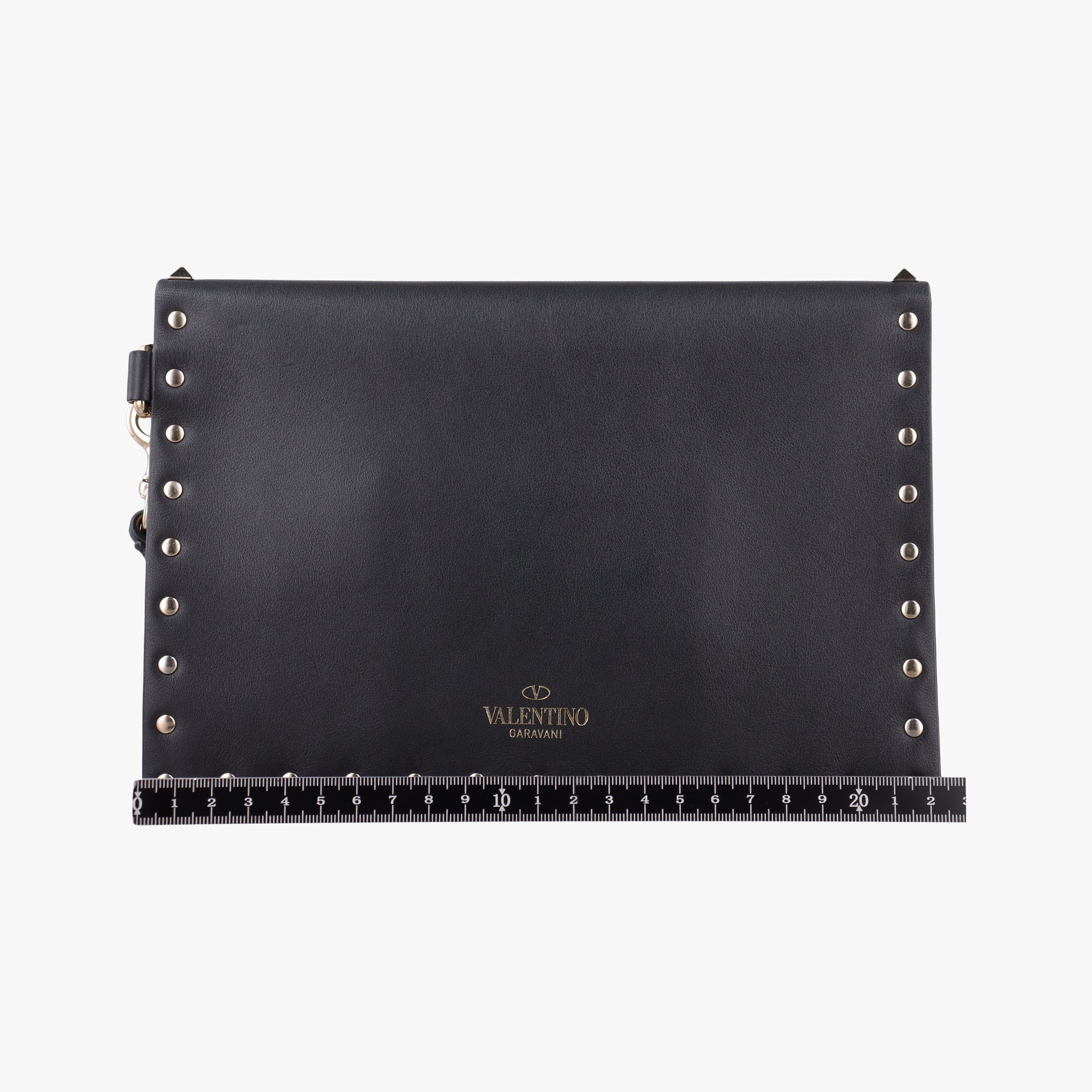 Rockstud Envelope Wallet Black leather TV-PP87BOL2ロックスタッド エンベロープウォレット ブラック レザー TV-PP87BOL2