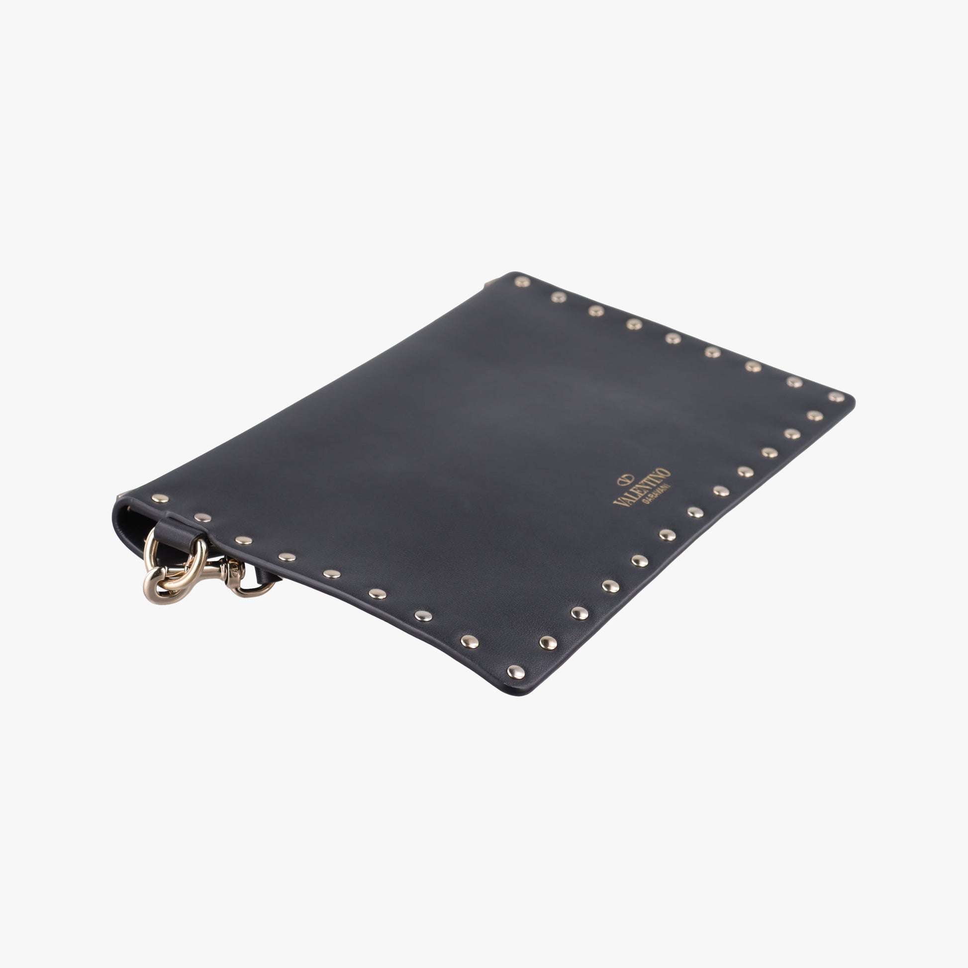 Rockstud Envelope Wallet Black leather TV-PP87BOL2ロックスタッド エンベロープウォレット ブラック レザー TV-PP87BOL2
