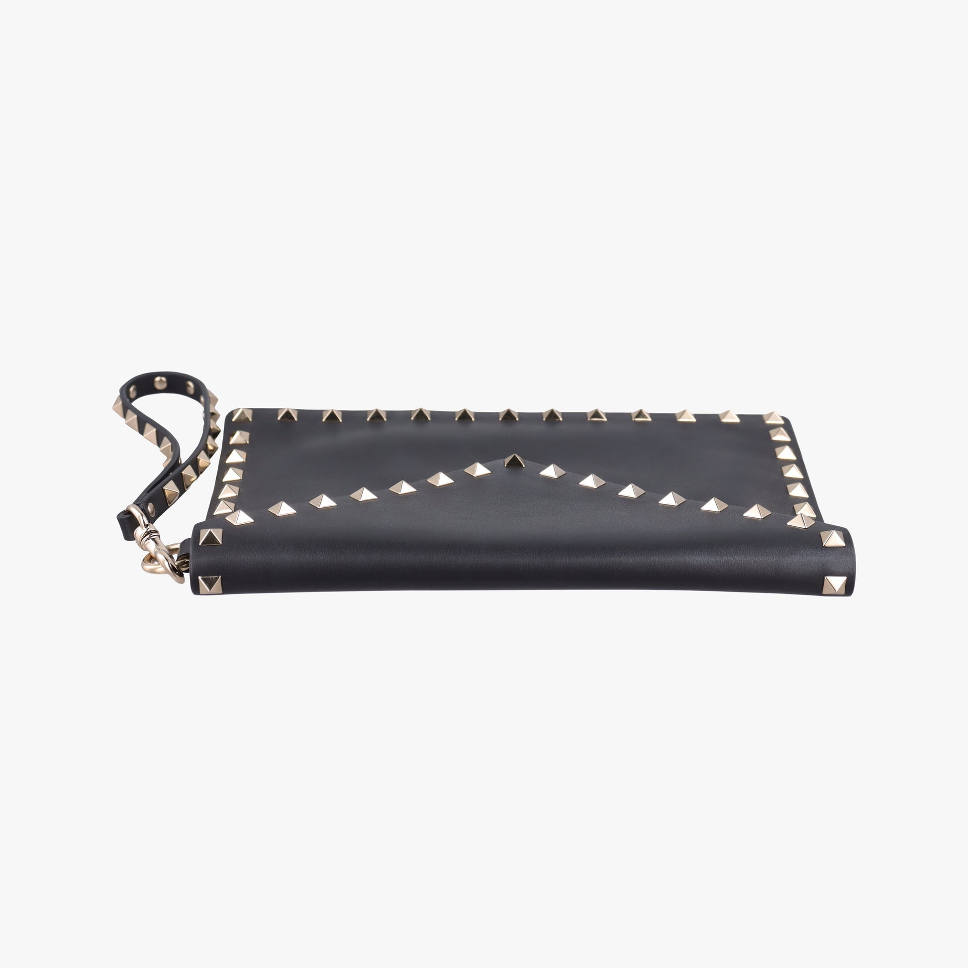 Rockstud Envelope Wallet Black leather TV-PP87BOL2ロックスタッド エンベロープウォレット ブラック レザー TV-PP87BOL2