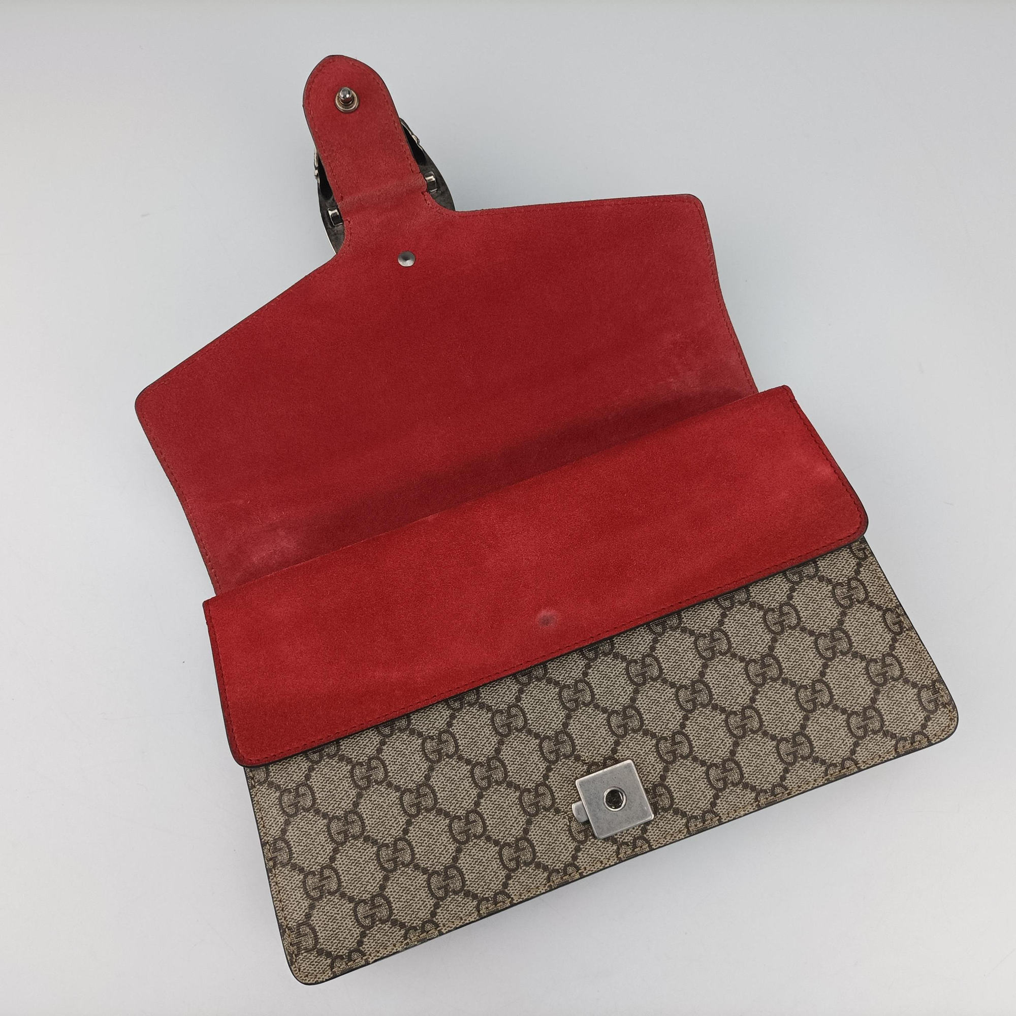 Dionysus beige×red PVC coated canvas×suede 400249 B027354691ディオニュソス ベージュ×レッド PVCコーティングキャンバス×スエード 400249 B027354691
