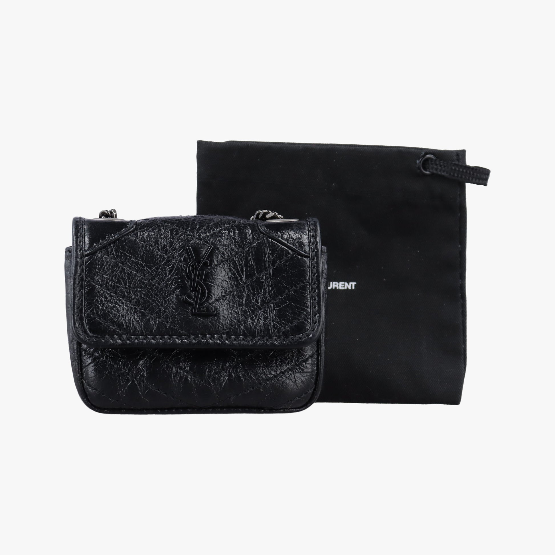 Niki Black lambskin 710844 GSL710844.1022ニキ ブラック ラムスキン 710844 GSL710844.1022