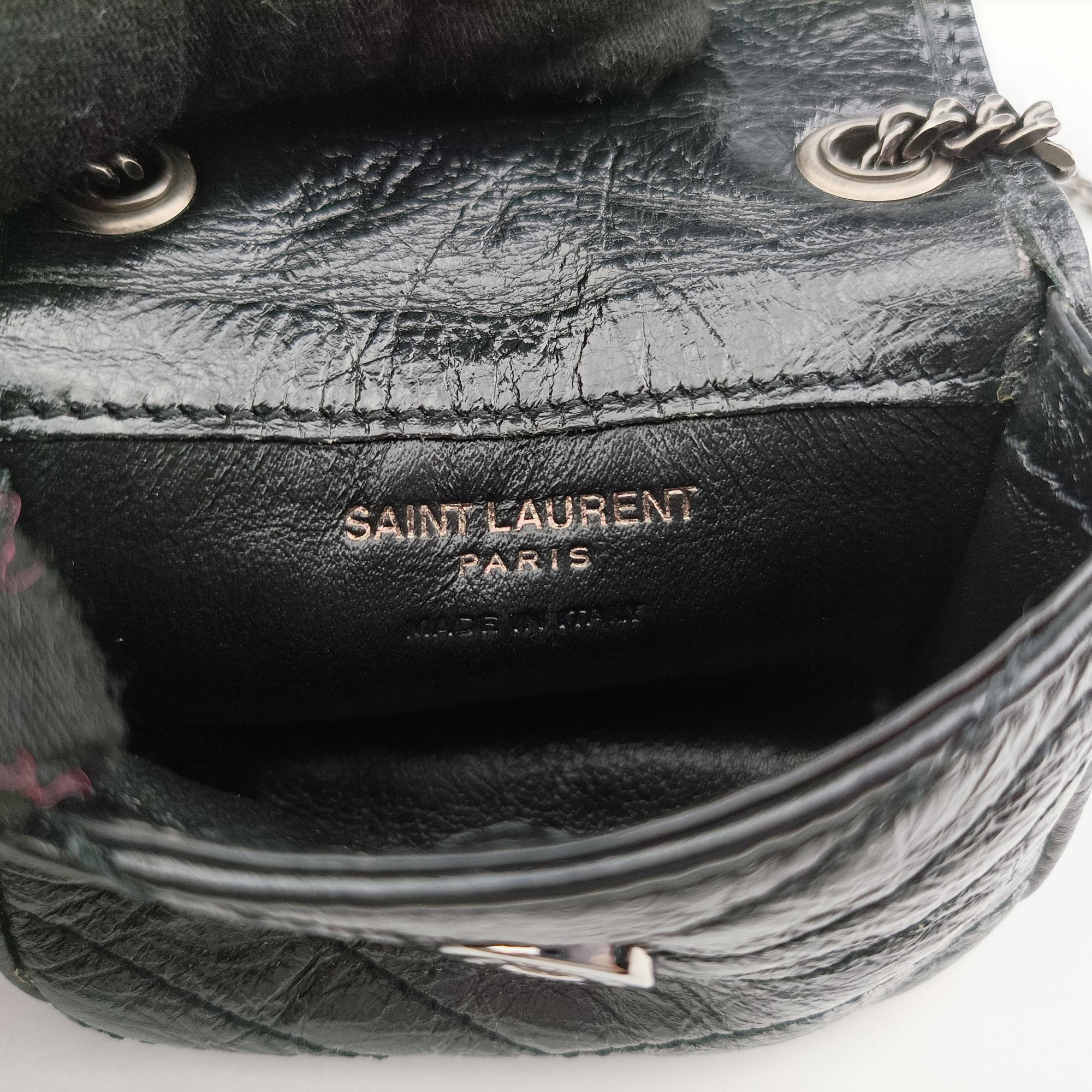 Niki Black lambskin 710844 GSL710844.1022ニキ ブラック ラムスキン 710844 GSL710844.1022