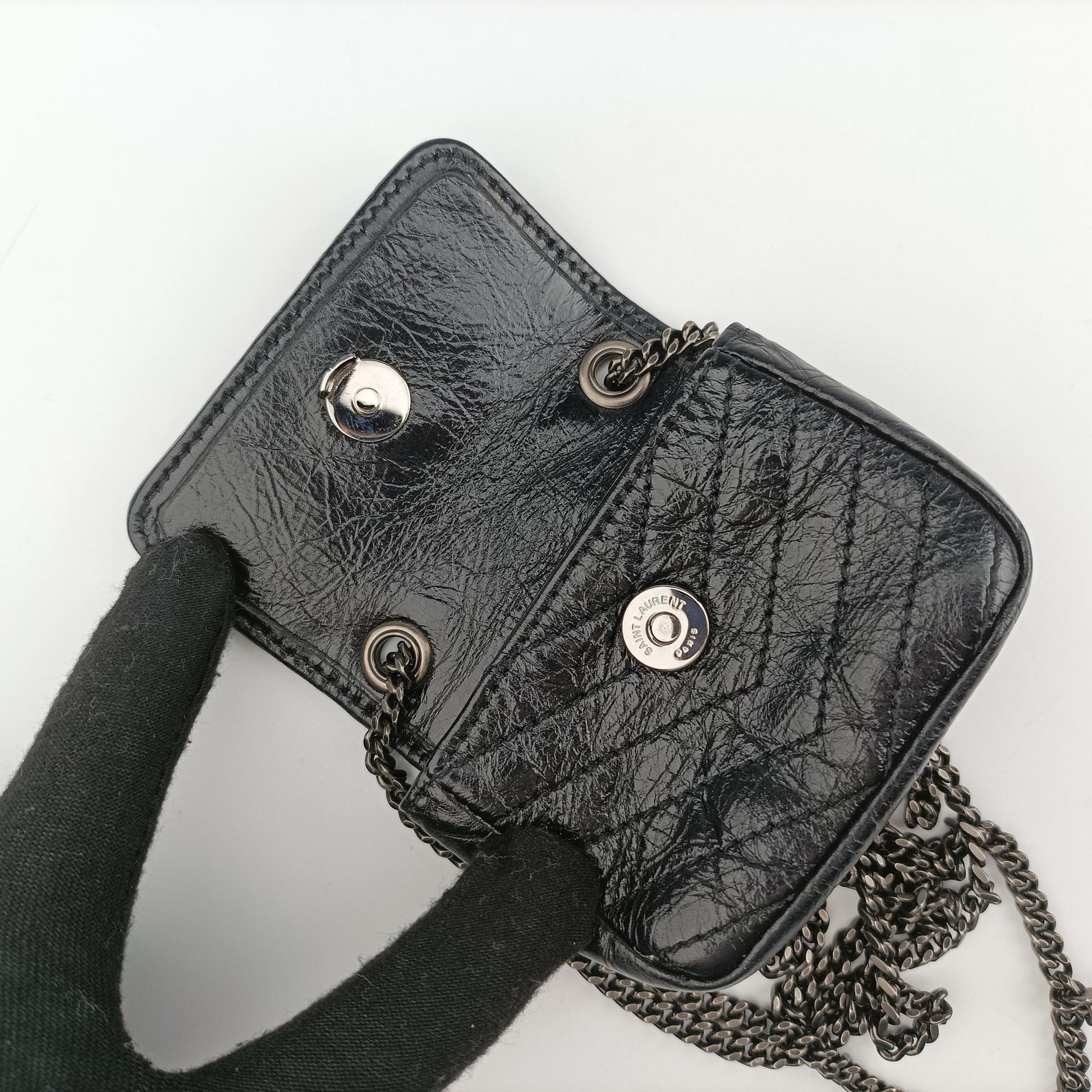 Niki Black lambskin 710844 GSL710844.1022ニキ ブラック ラムスキン 710844 GSL710844.1022