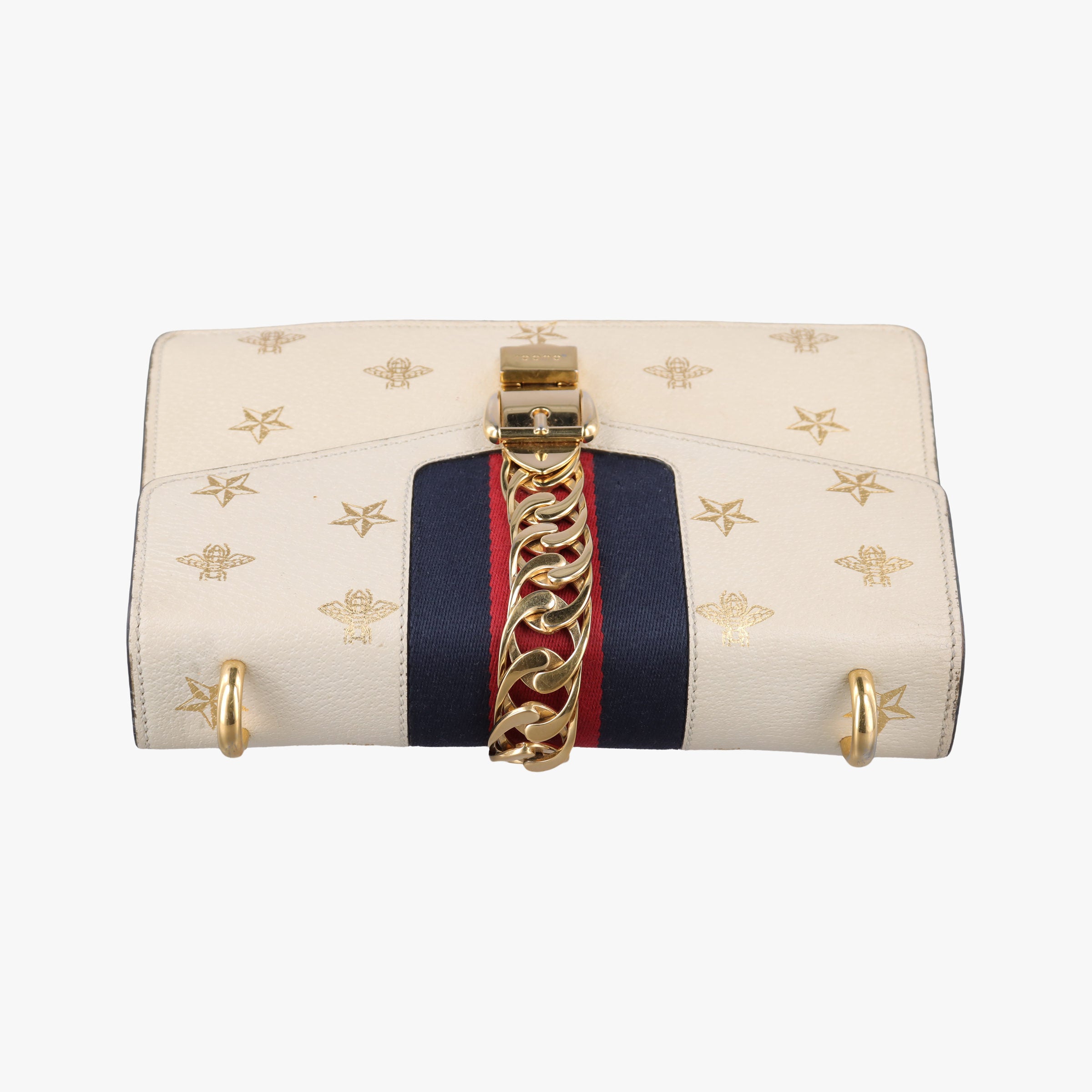 Sylvie Ivory×Navy×Red Leather 524405 F033625716シルヴィ アイボリー×ネイビー×レッド レザー 524405 F033625716