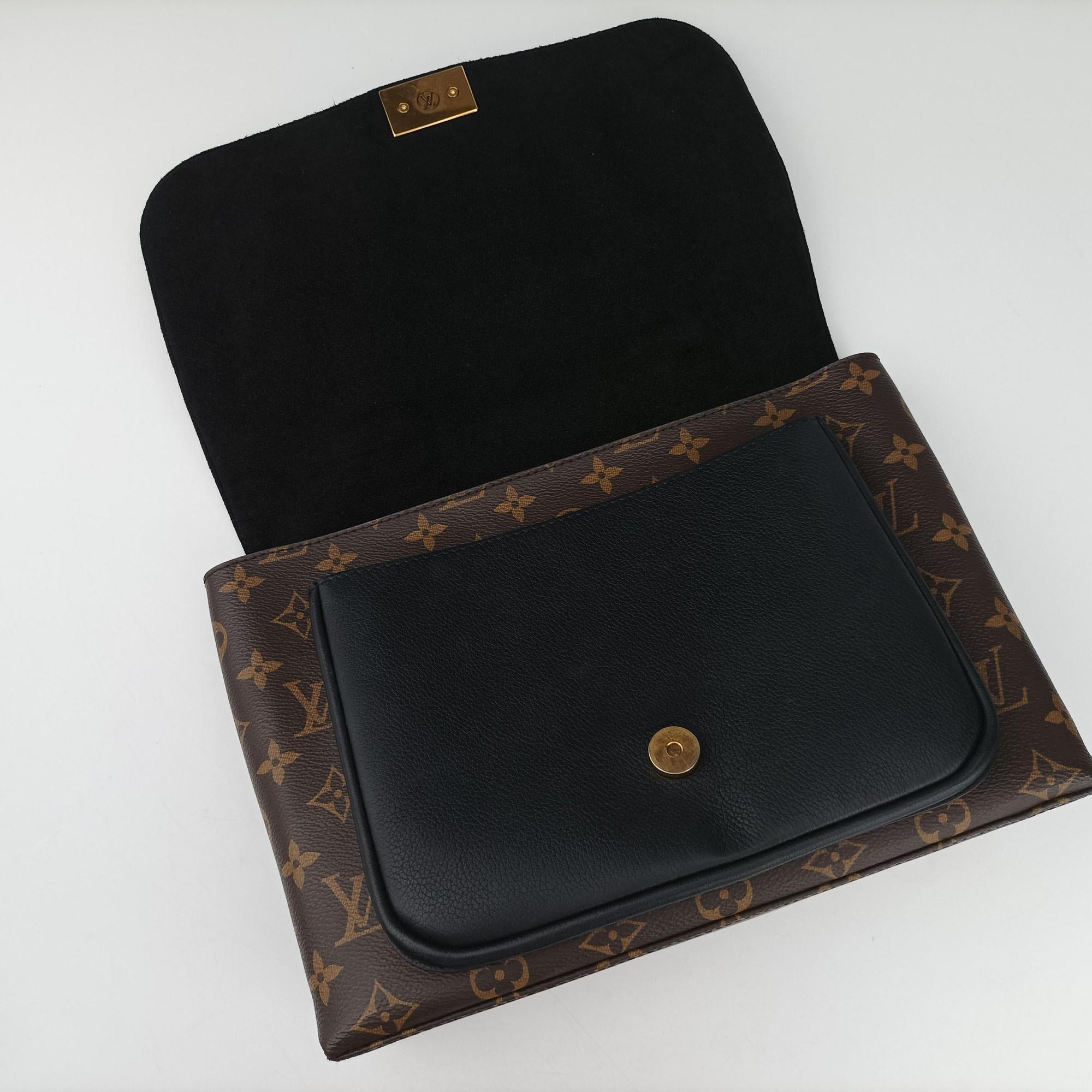 MARIGNAN brown×black Monogram Canvas×calf leather M44259 FL0168 IC Chipマリニャン モノグラム/ブラウン×ブラック モノグラムキャンバス×カーフレザー M44259 FL0168 ICチップ