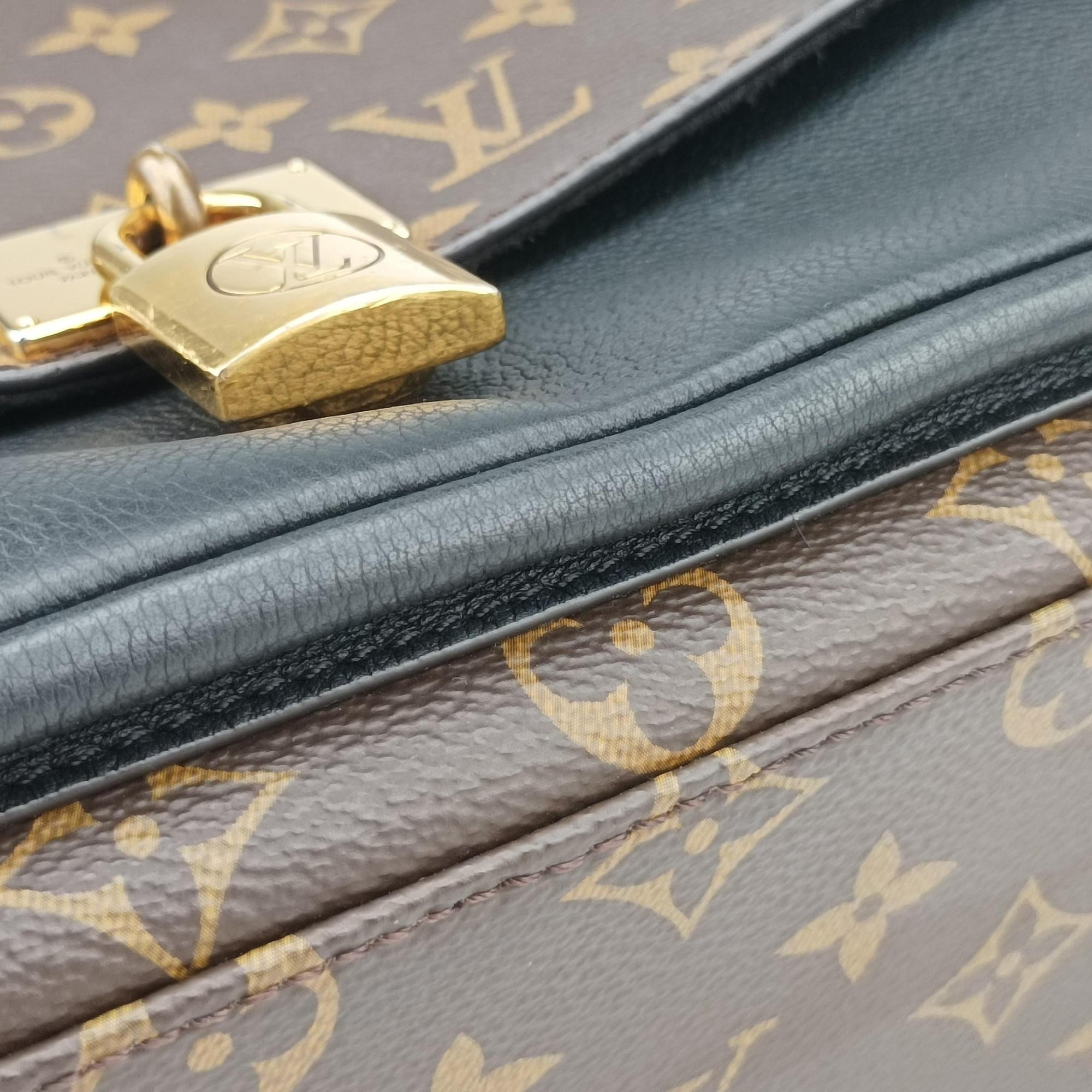 MARIGNAN brown×black Monogram Canvas×calf leather M44259 FL0168 IC Chipマリニャン モノグラム/ブラウン×ブラック モノグラムキャンバス×カーフレザー M44259 FL0168 ICチップ