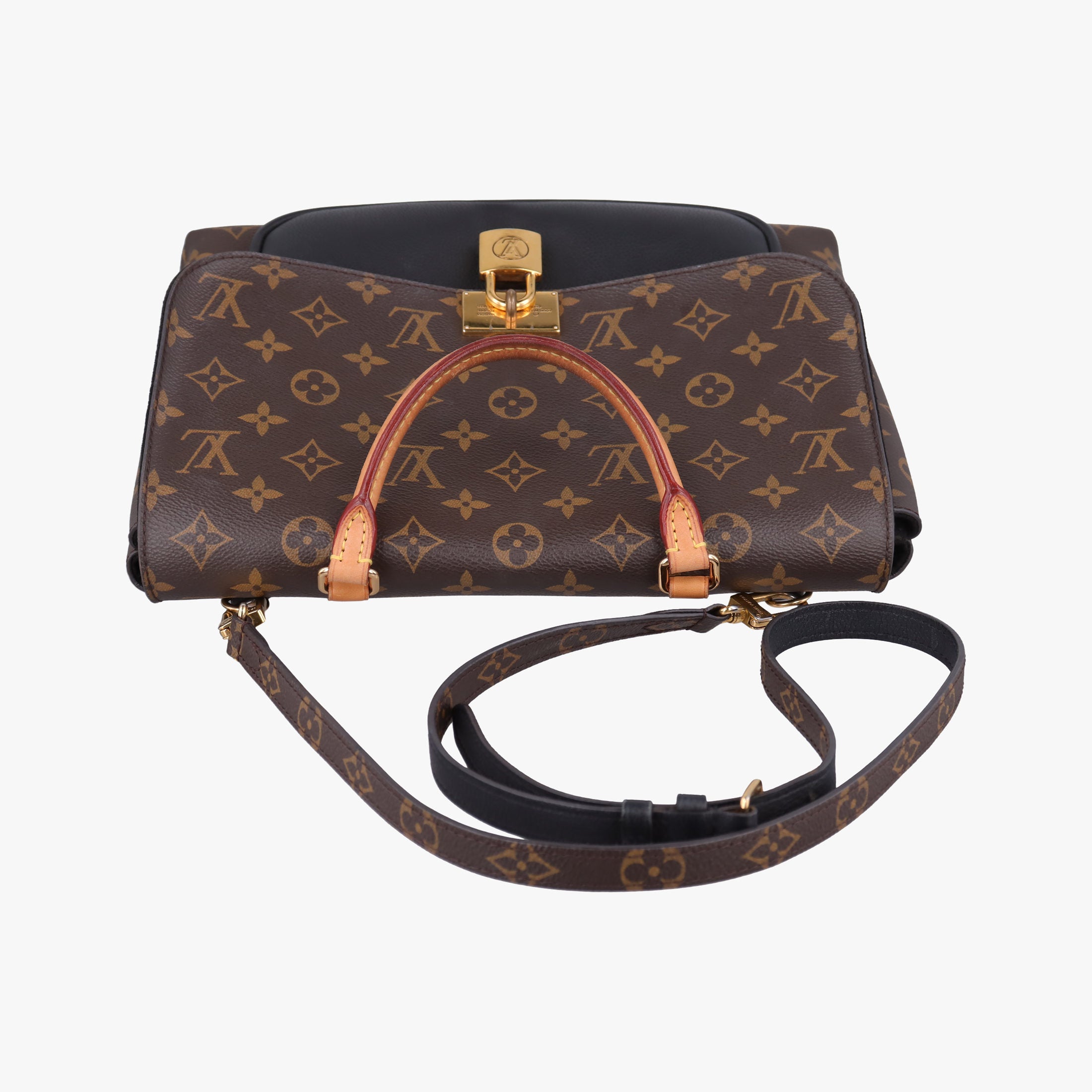 MARIGNAN brown×black Monogram Canvas×calf leather M44259 FL0168 IC Chipマリニャン モノグラム/ブラウン×ブラック モノグラムキャンバス×カーフレザー M44259 FL0168 ICチップ