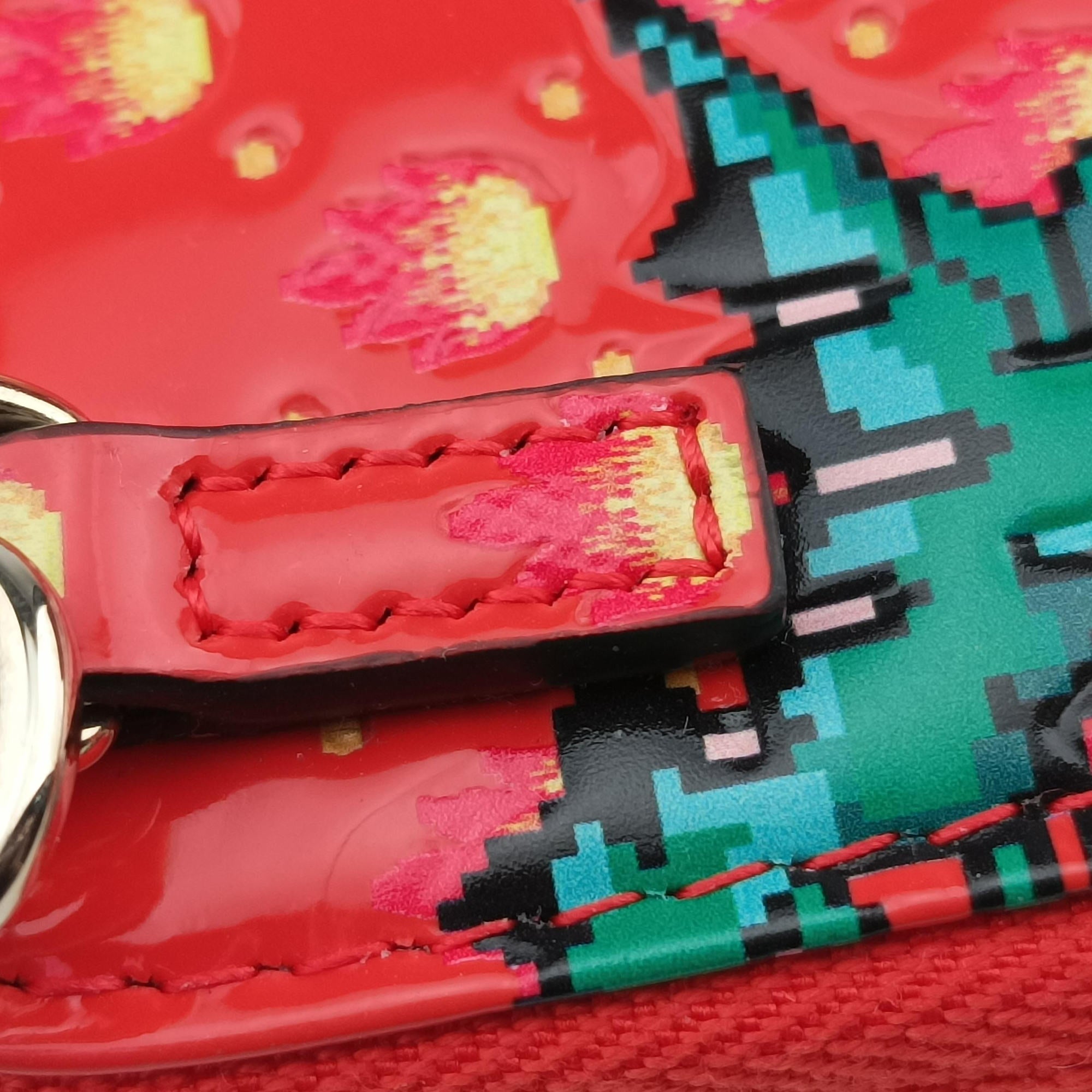 Lady Dior Orange Red Patent Leather 43-MA-0241レディ ディオール オレンジレッド パテント 43-MA-0241