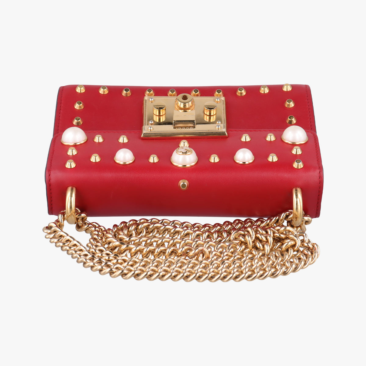 Padlock Red Leather 432182 E021822380パドロック レッド レザー 432182 E021822380