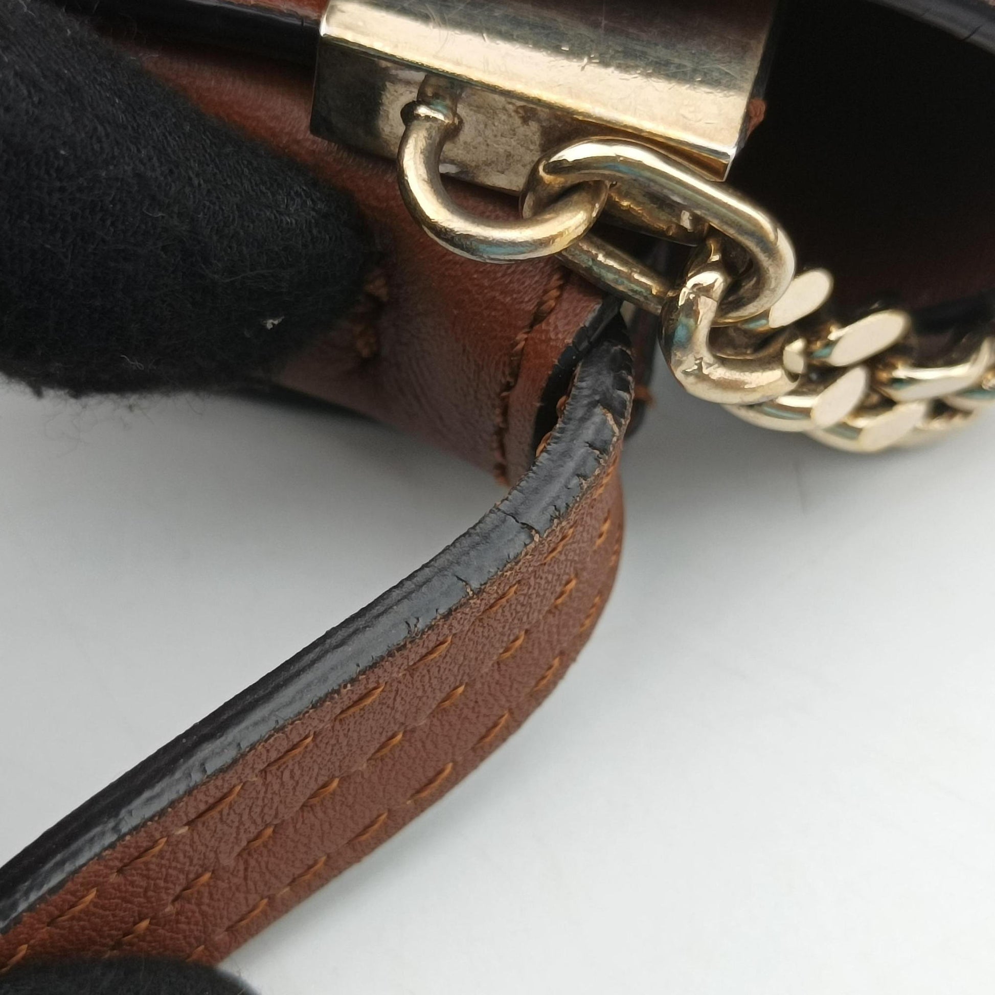 FAYE Brown Suede × leather Lot number unknownフェイ ブラウン スエード×レザー 製番不明