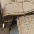 Pre-owned Fendi Flip Beige×Brown Leather×Suede 8BT302 shoulderbag | stylenewstar