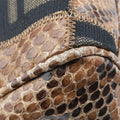 Patchwork Frame Tobacco × Brown Canvas × Python 15240 4 15240/0 9パッチワーク フレーム タバコ × ブラウン キャンバス × パイソン 15240 4 15240/0 9