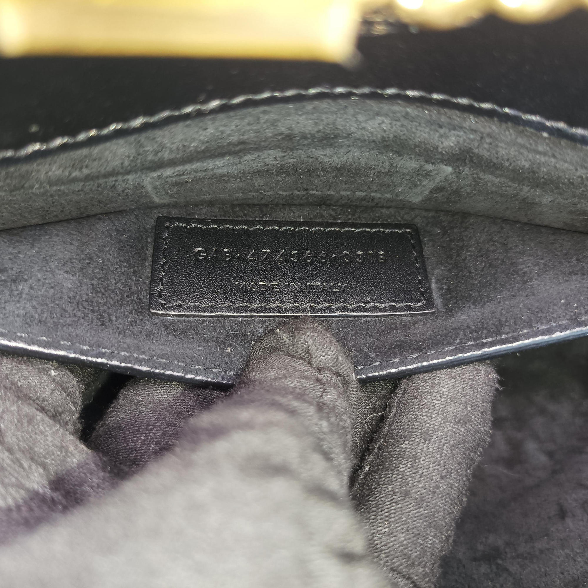 KATE Black Leather 474366 GAB.474366.0138ケイト ブラック レザー 474366 GAB.474366.0138