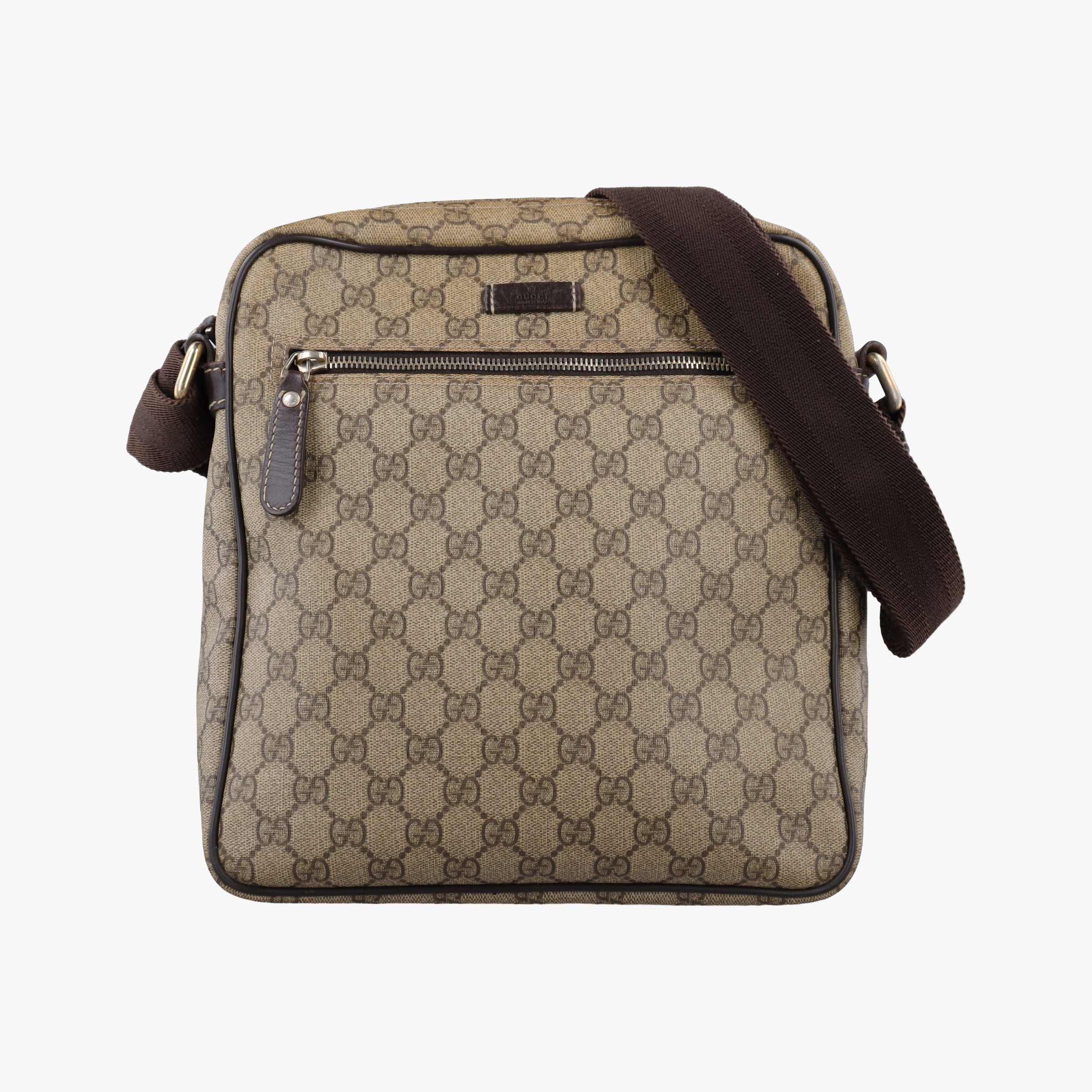 GG Imprime Messenger khaki PVC coated canvas×Leather 201448 F6897531GGインプリメ メッセンジャー カーキ PVCコーティングキャンバス×レザー 201448 F6897531