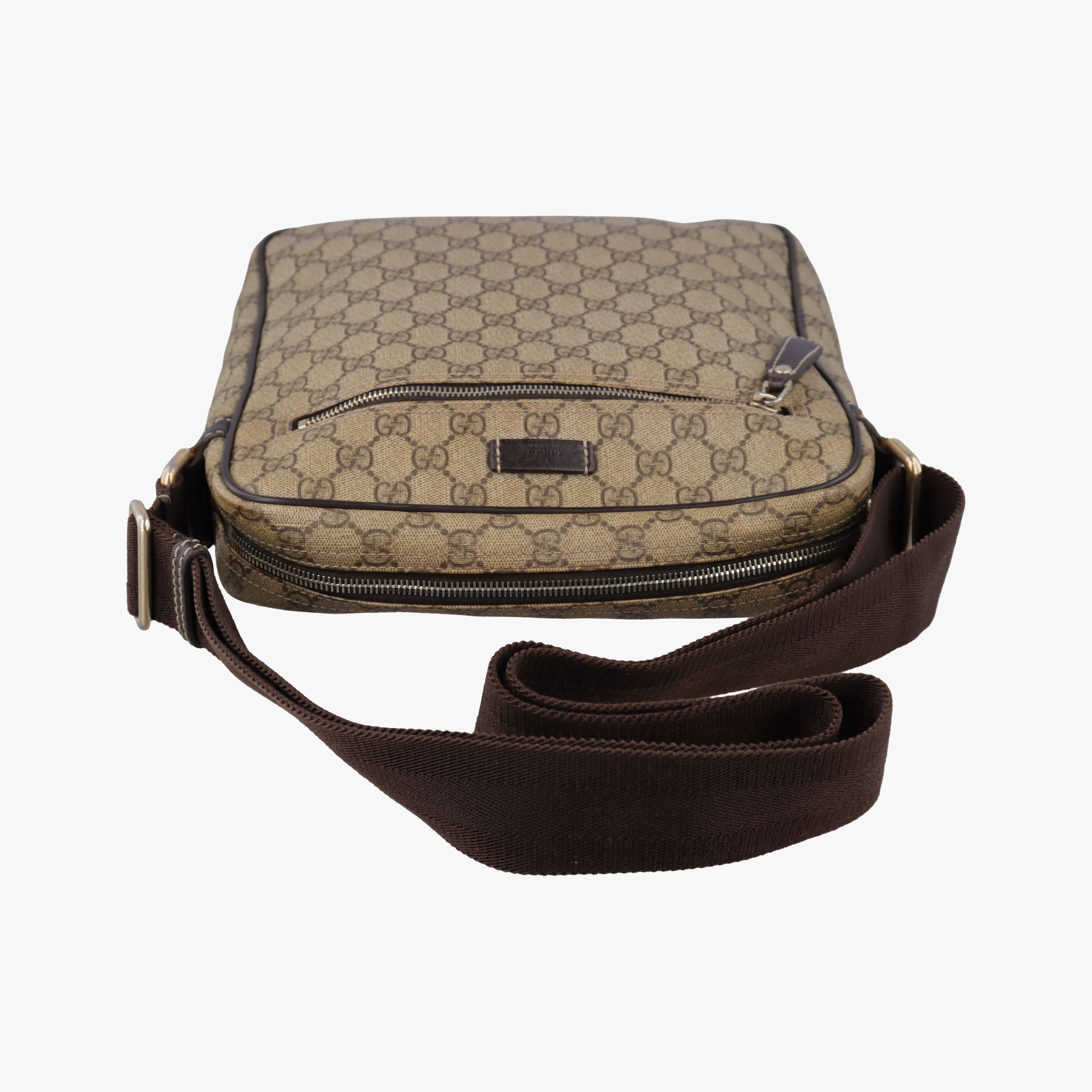 GG Imprime Messenger khaki PVC coated canvas×Leather 201448 F6897531GGインプリメ メッセンジャー カーキ PVCコーティングキャンバス×レザー 201448 F6897531
