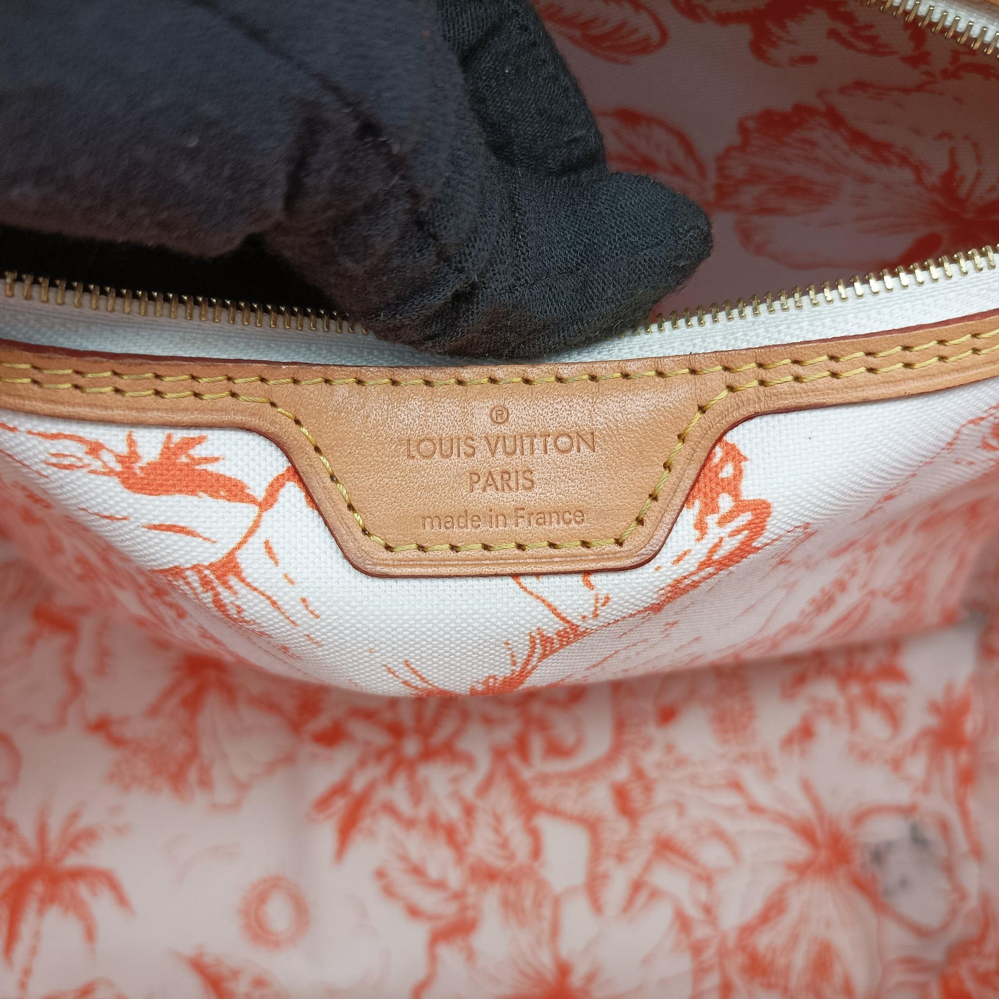 Neverfull MM Orange × White × Orange × Multicolor Monogram Tile Canvas IC Chipネヴァーフル MM オレンジ × ホワイト × オレンジ × マルチカラー モノグラム タイル キャンバス ICチップ