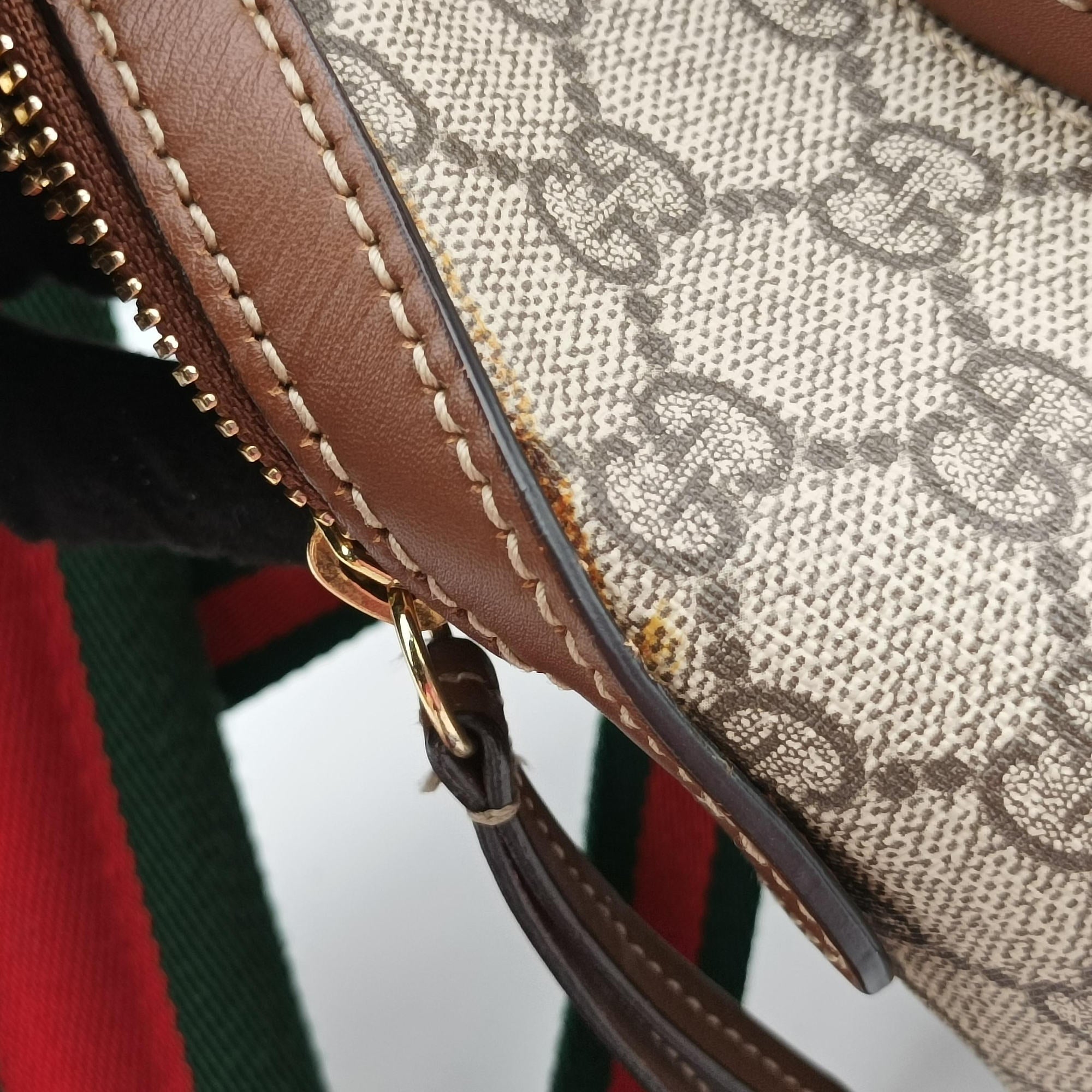 GG Supreme Tian Beige×Multicolour PVC coated canvas×leather 427042 B021366172GGスプリームティアン ベージュ×マルチカラー PVCコーティングキャンバス×レザー 427042 B021366172