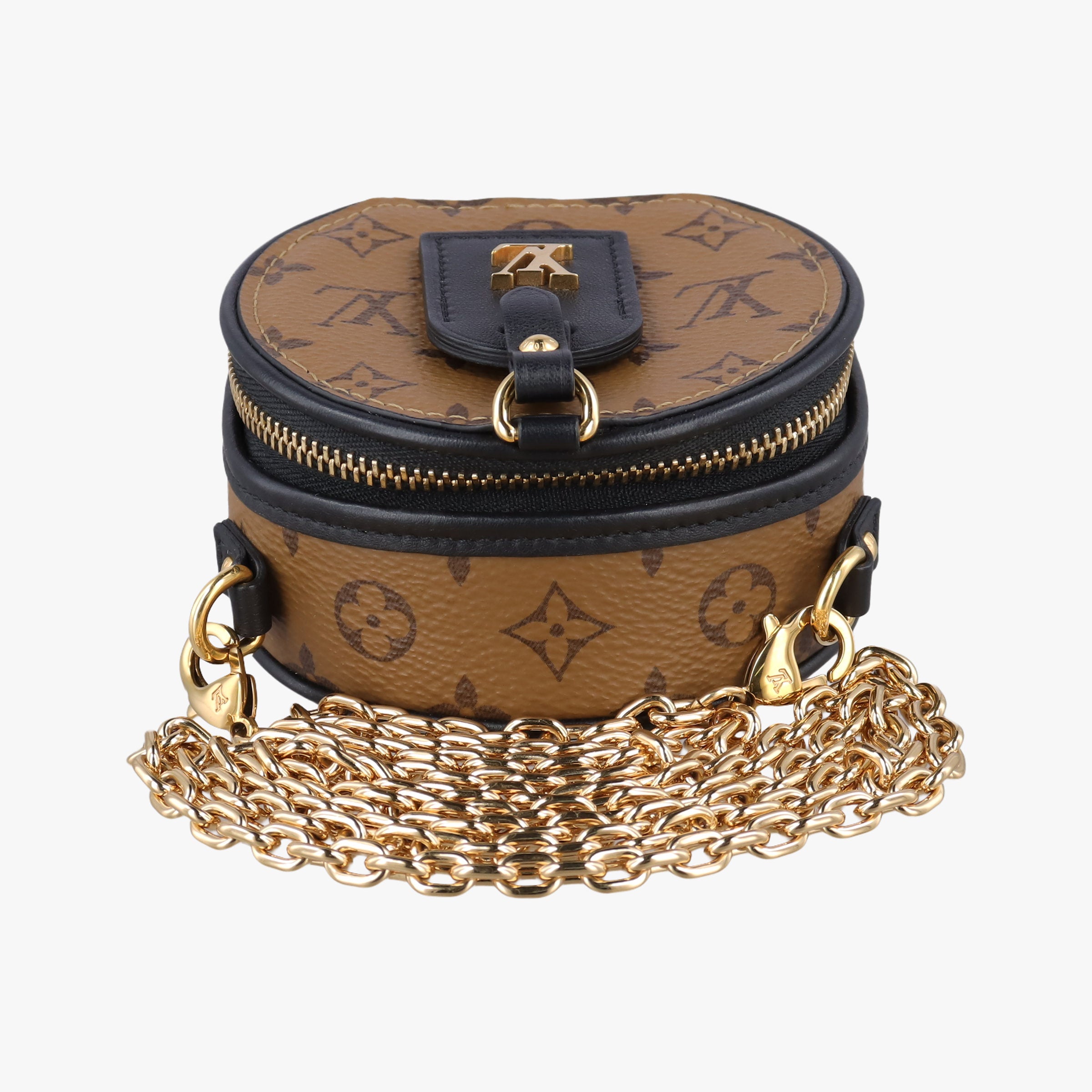 Mini Boite Chapeau Brown Monogram Reverse M68577 NZ4119 IC Chipミニ ボワット シャポー モノグラム/ブラウン モノグラム リバース M68577 NZ4119 ICチップ