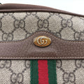 Ophidia Beige×red×green PVC coated canvas×leather 598664 オフィディア ベージュ×レッド×グリーン PVCコーティングキャンバス×レザー 598664 