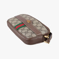 Ophidia Beige×red×green PVC coated canvas×leather 598664 オフィディア ベージュ×レッド×グリーン PVCコーティングキャンバス×レザー 598664 