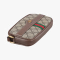 Ophidia Beige×red×green PVC coated canvas×leather 598664 オフィディア ベージュ×レッド×グリーン PVCコーティングキャンバス×レザー 598664 