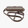 Ophidia Beige×red×green PVC coated canvas×leather 598664 オフィディア ベージュ×レッド×グリーン PVCコーティングキャンバス×レザー 598664 