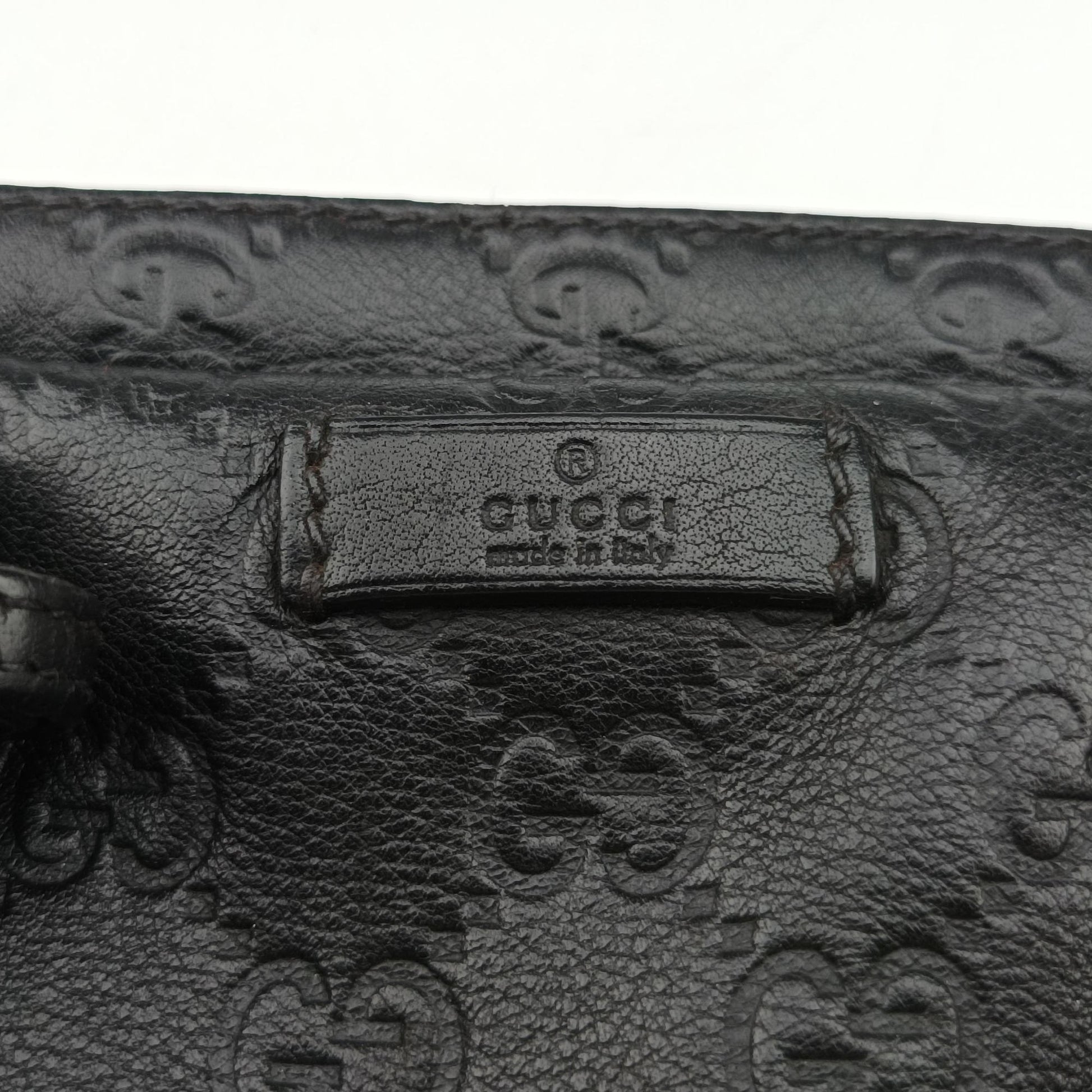 Guccissima briefcase Black Leather 208463 H012916299グッチシマ ブリーフケース ブラック レザー 208463 H012916299