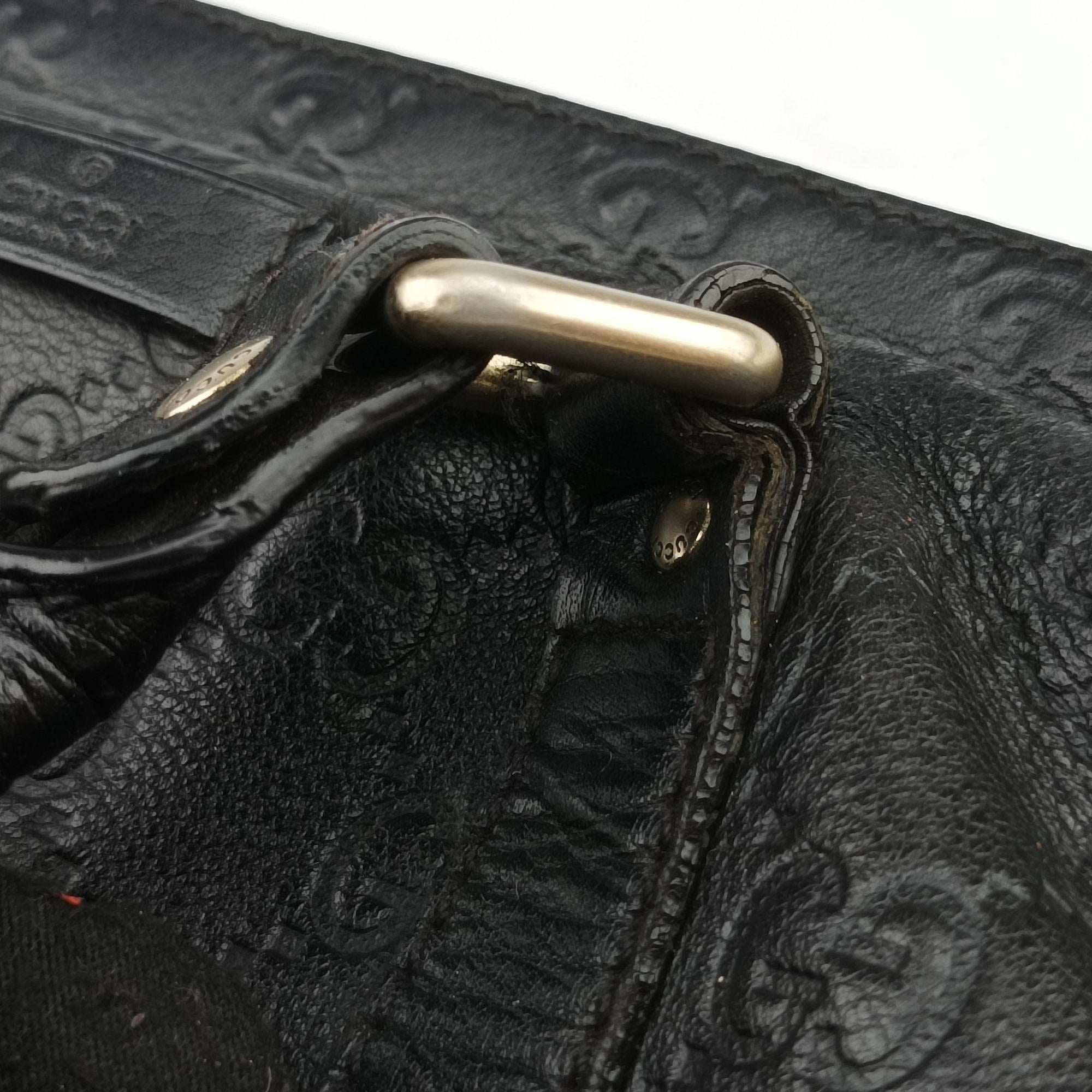 Guccissima briefcase Black Leather 208463 H012916299グッチシマ ブリーフケース ブラック レザー 208463 H012916299