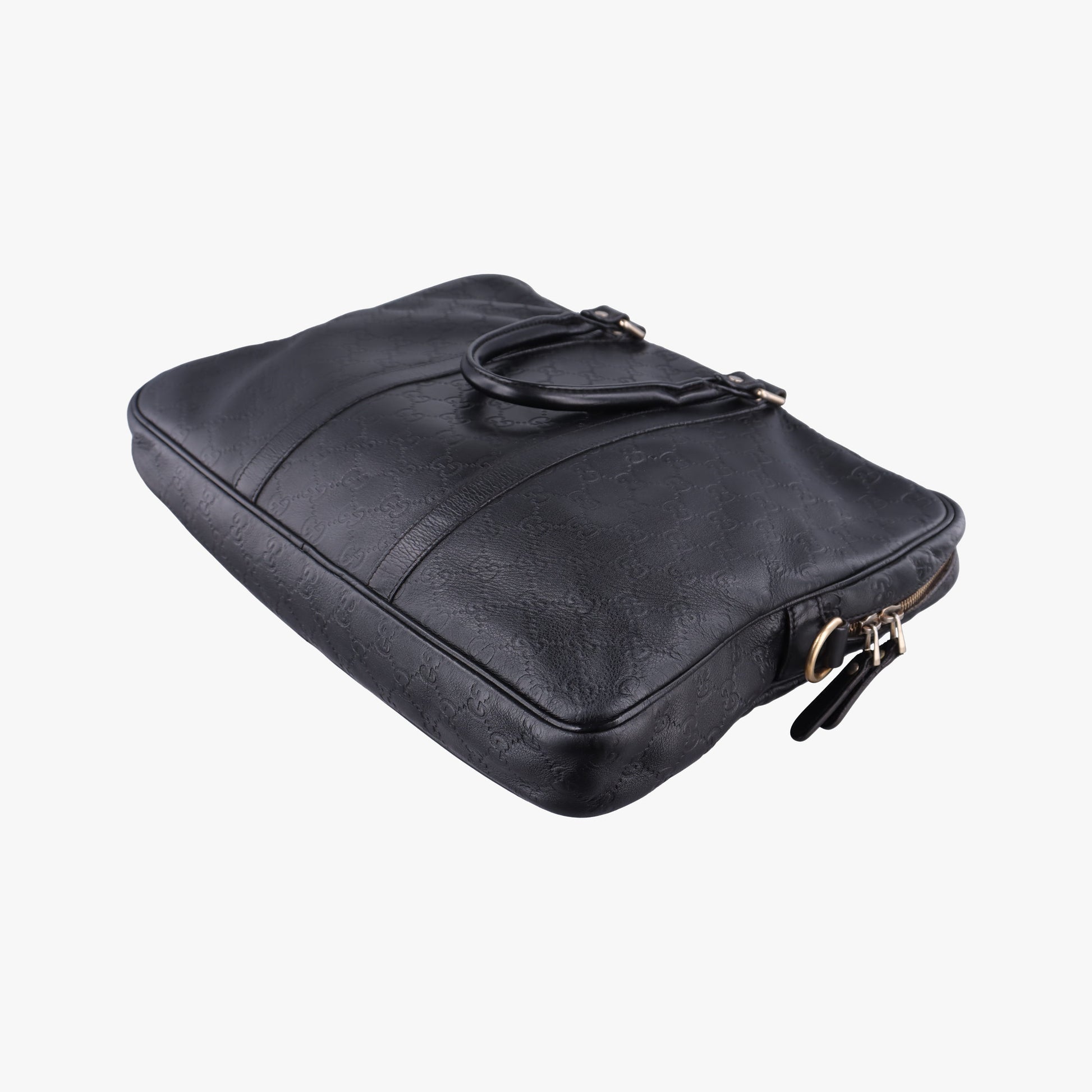 Guccissima briefcase Black Leather 208463 H012916299グッチシマ ブリーフケース ブラック レザー 208463 H012916299