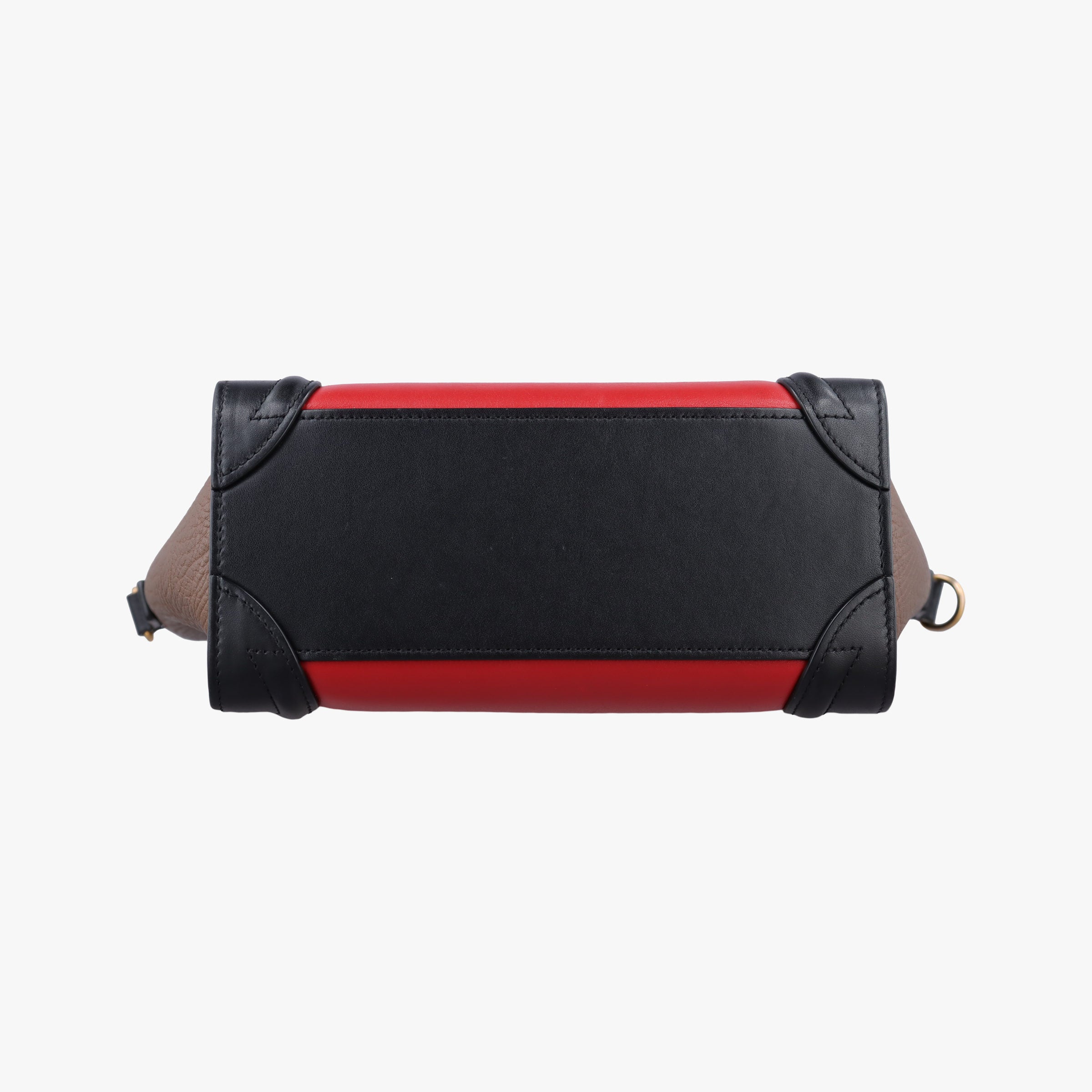 luggage nano shopper Red×Black×Brown leather F-CU-2185ラゲージナノショッパー レッド×ブラック×ブラウン レザー F-CU-2185