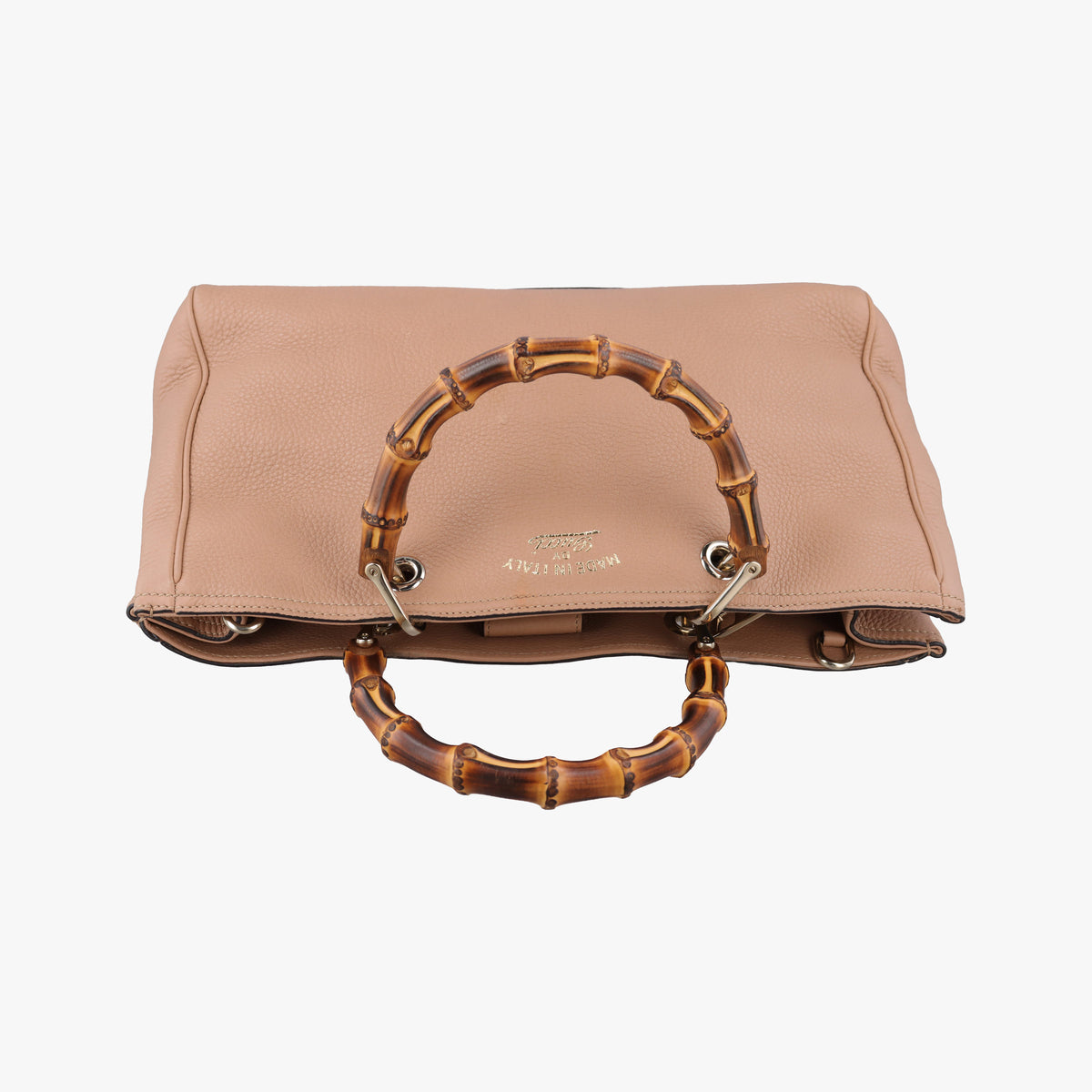 Bamboo Shopper Beige Leather 323660 G017520646バンブーショッパー ベージュ レザー 323660 G017520646