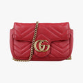 GG Marmont Red Leather 476433 GGマーモント レッド レザー 476433 