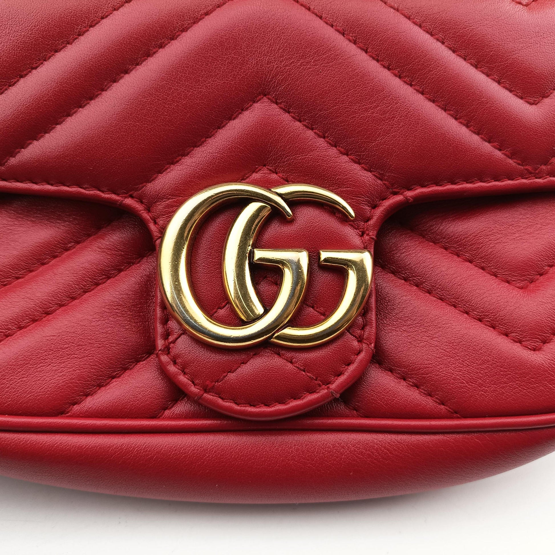GG Marmont Red Leather 476433 GGマーモント レッド レザー 476433 