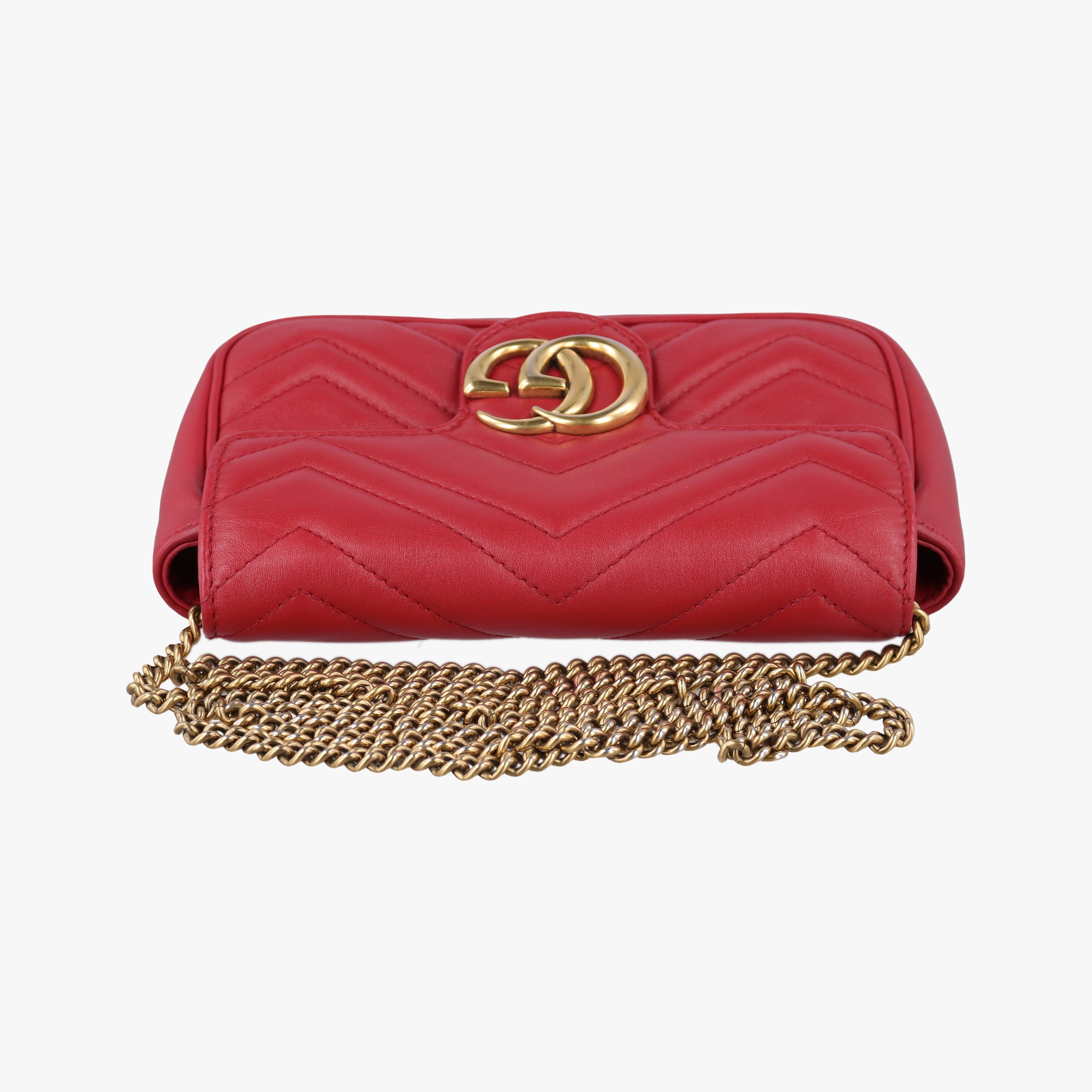 GG Marmont Red Leather 476433 GGマーモント レッド レザー 476433 