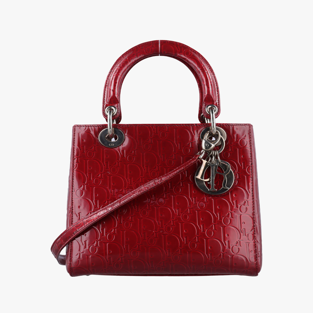 Lady Dior Red Patent MA 0091レディディオール レッド パテント MA 0091