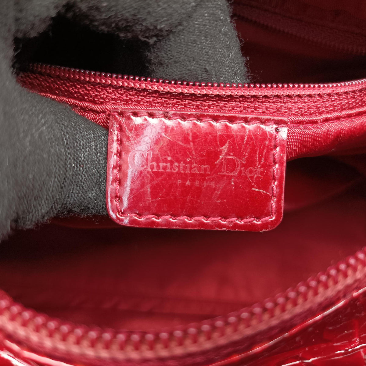 Lady Dior Red Patent MA 0091レディディオール レッド パテント MA 0091