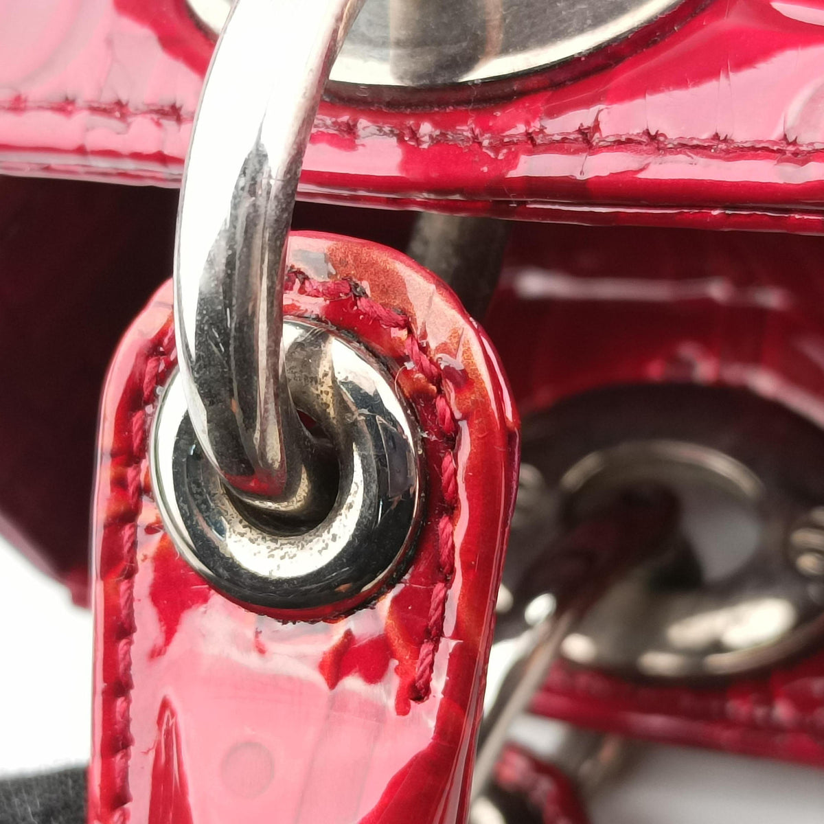 Lady Dior Red Patent MA 0091レディディオール レッド パテント MA 0091