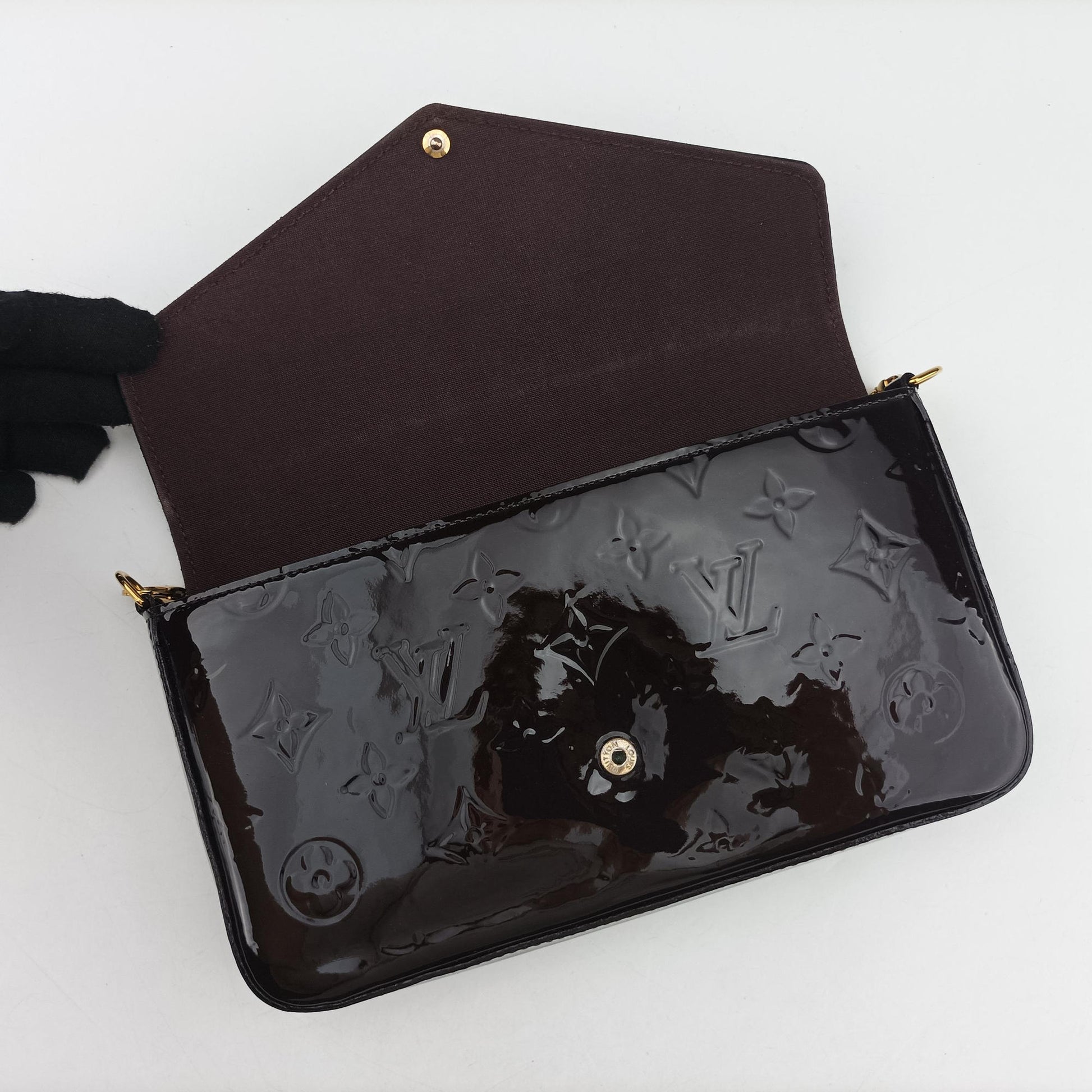 Pochette Félice Amarante Vernis M61267 ML4106ポシェットフェリシー アマラント ヴェルニ M61267 ML4106