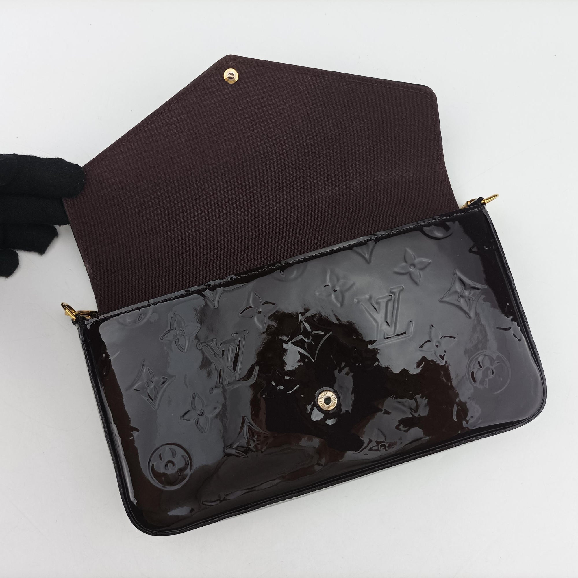 Pochette Félice Amarante Vernis M61267 ML4106ポシェットフェリシー アマラント ヴェルニ M61267 ML4106