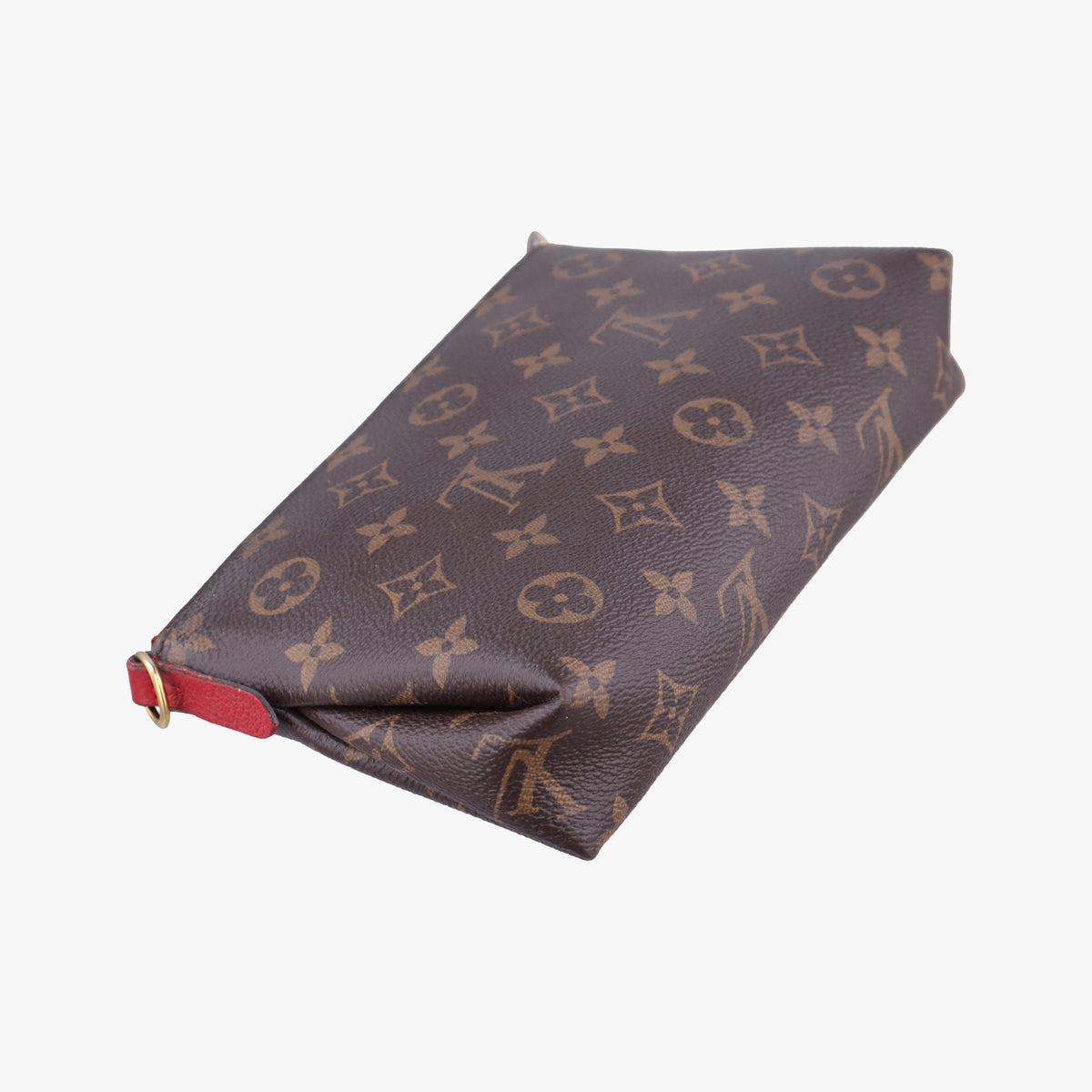 PALLAS Clutch brown×CERISE Monogram Canvas×calf leather M41638 Lot number unknownパラス クラッチ モノグラム/ブラウン×スリーズ モノグラムキャンバス×カーフレザー M41638 製番不明