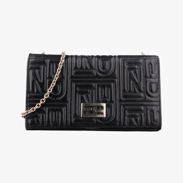 Embossed Logo Black lambskin 8M0219 2401-8M0219-YMY-088エンボス ロゴ ブラック ラムスキン 8M0219 2401-8M0219-YMY-088