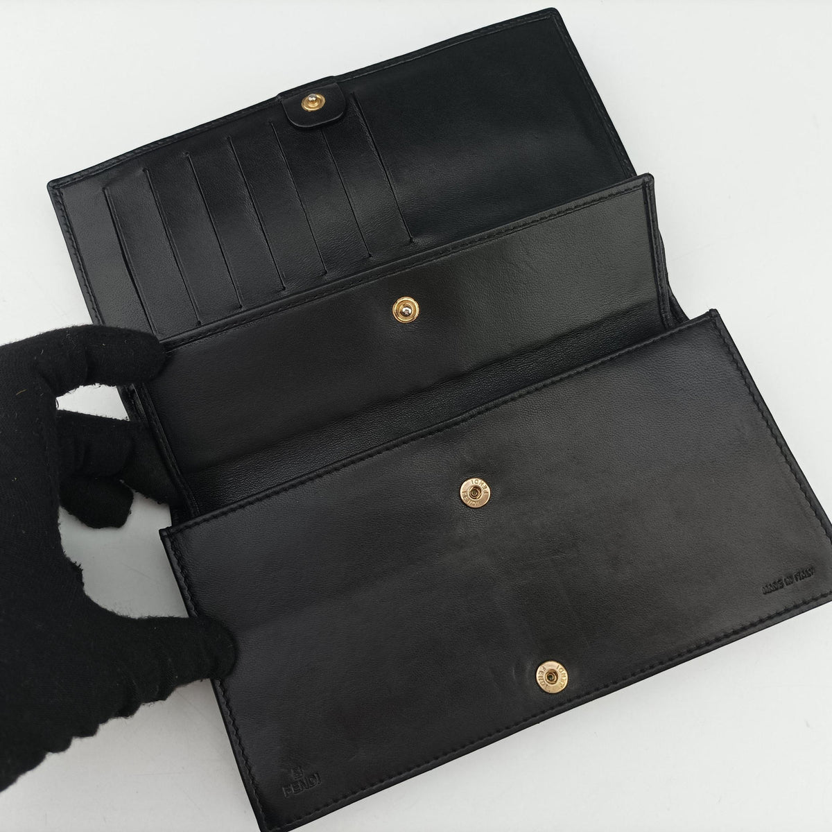 Embossed Logo Black lambskin 8M0219 2401-8M0219-YMY-088エンボス ロゴ ブラック ラムスキン 8M0219 2401-8M0219-YMY-088