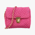 Chain Quilting Flap Rose nylon 197/Bチェーン キルティング フラップ ローズ レッド ナイロン 197/B