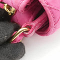Chain Quilting Flap Rose nylon 197/Bチェーン キルティング フラップ ローズ レッド ナイロン 197/B