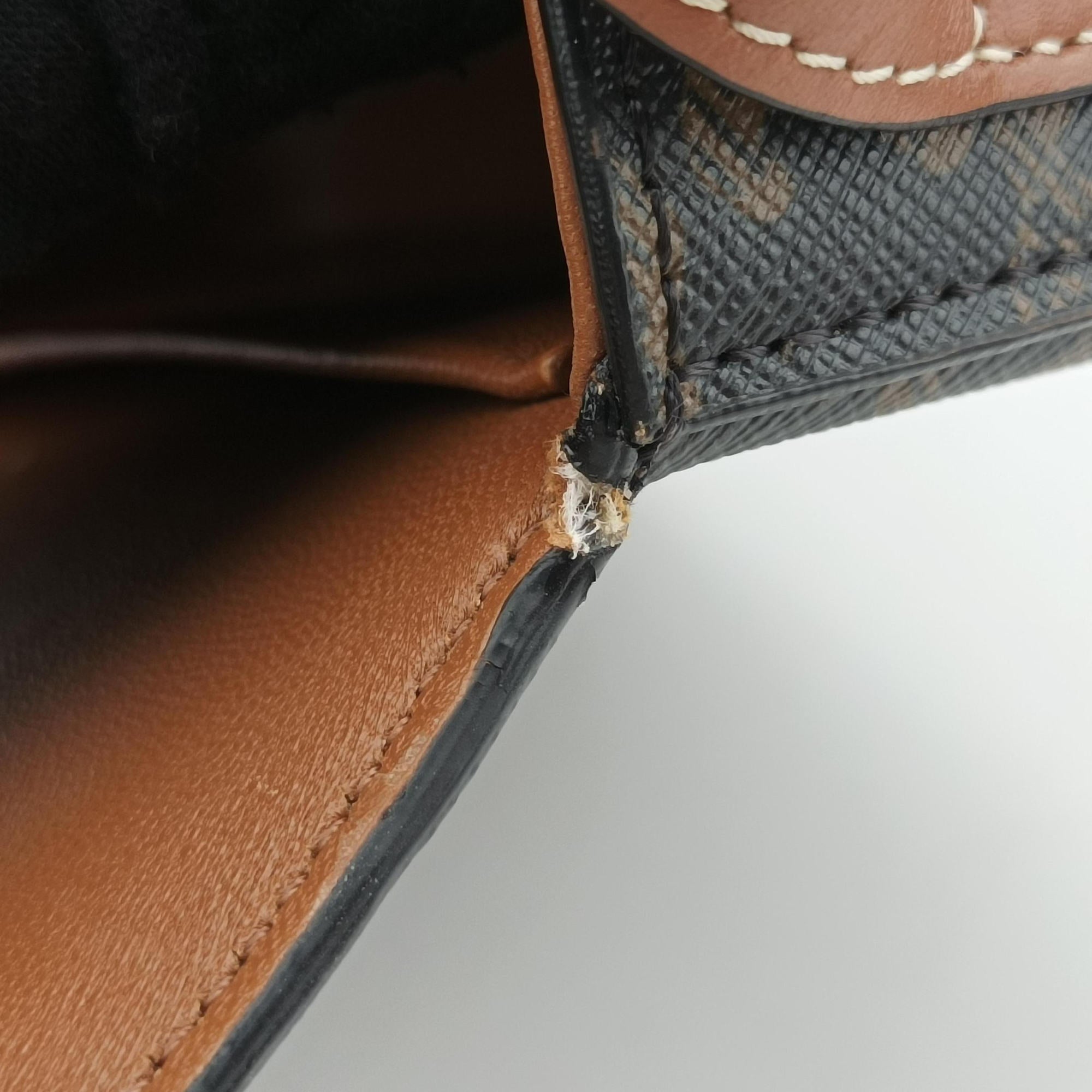 TRIOMPHE Brown PVC coated canvas F-CE-1201トリオンフ ブラウン PVCコーティングキャンバス F-CE-1201