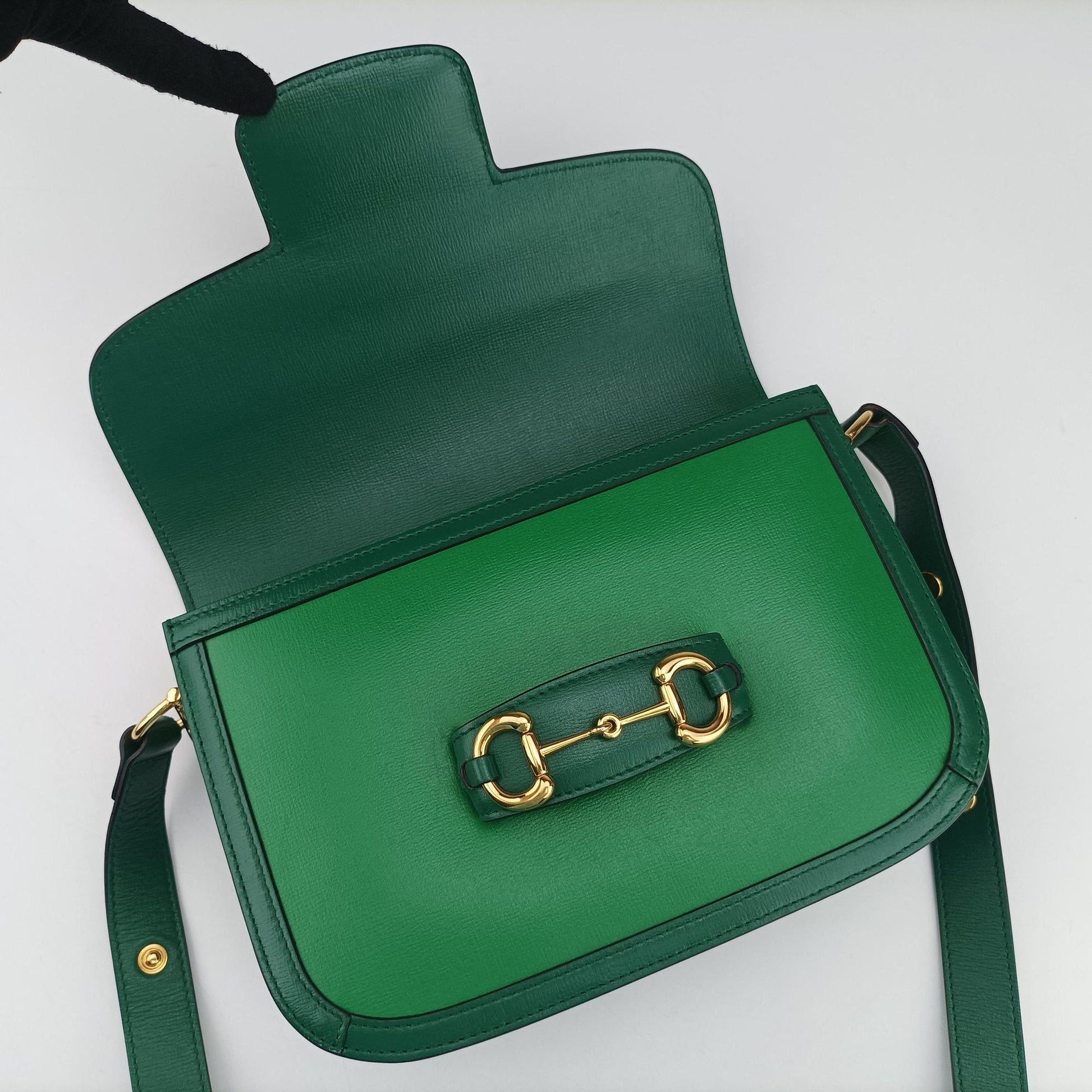 The Hacker Project Horsebit 1955 Green Leather 602204 I034952756ホースビット 1955 グリーン レザー 602204 I034952756