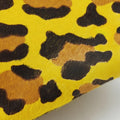 Pre-owned Prada Leopard Pattern Cavallino yellow×Multicolour suede×Leather×ponyhair 1BA025 handbag | stylenewstar