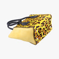 Pre-owned Prada Leopard Pattern Cavallino yellow×Multicolour suede×Leather×ponyhair 1BA025 handbag | stylenewstar